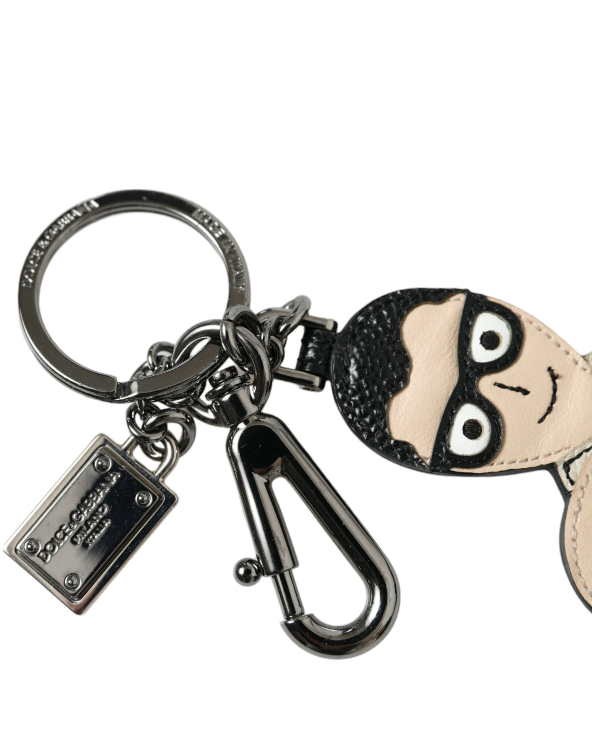 Leather Dominico Stefano #DGFAMILY Logo Badge Keychain - ventzia