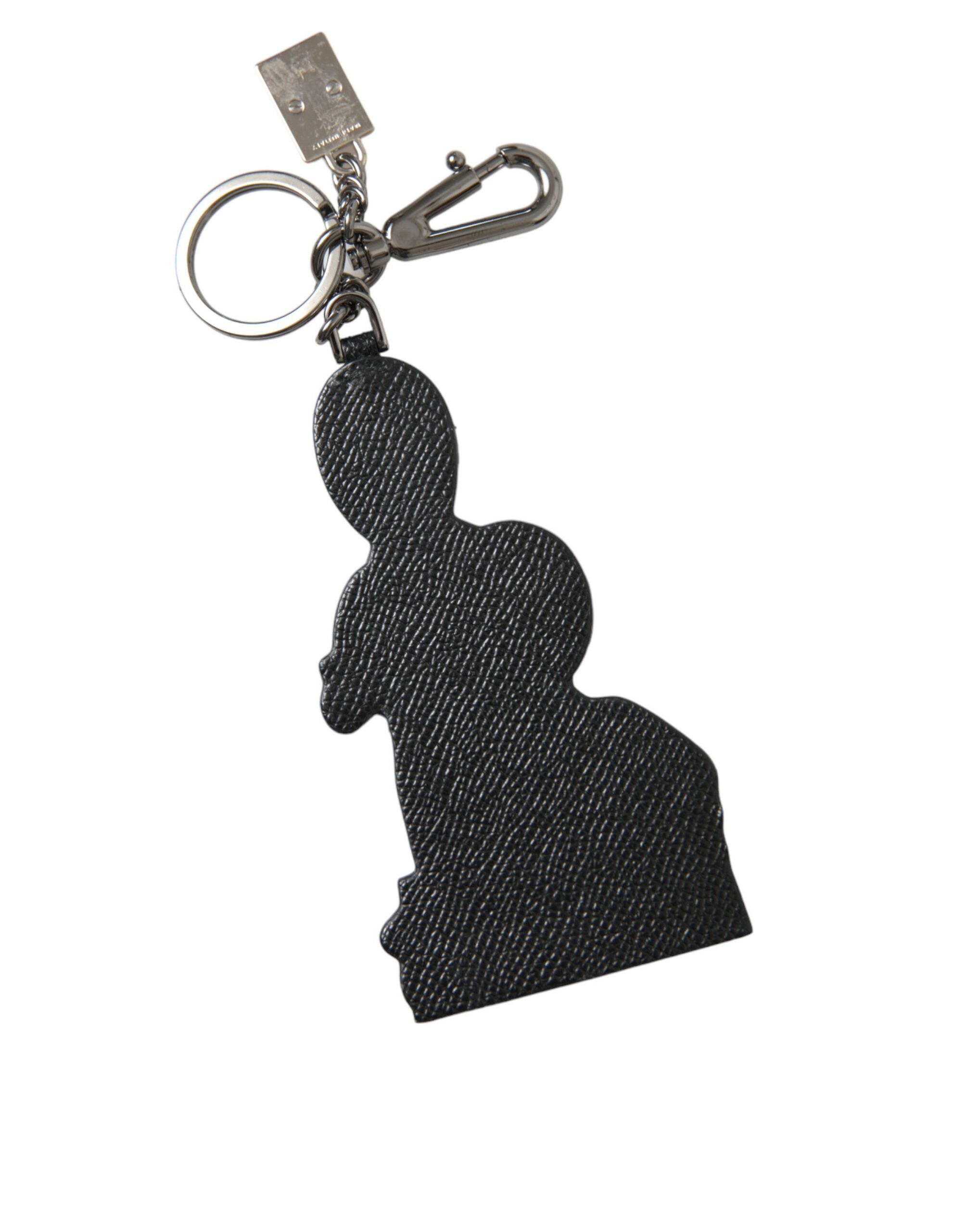 Leather Dominico Stefano #DGFAMILY Logo Badge Keychain - ventzia