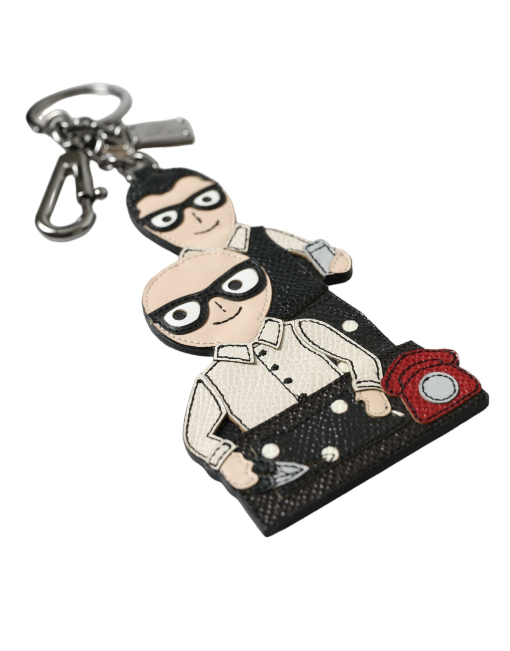 Leather Dominico Stefano #DGFAMILY Logo Badge Keychain - ventzia