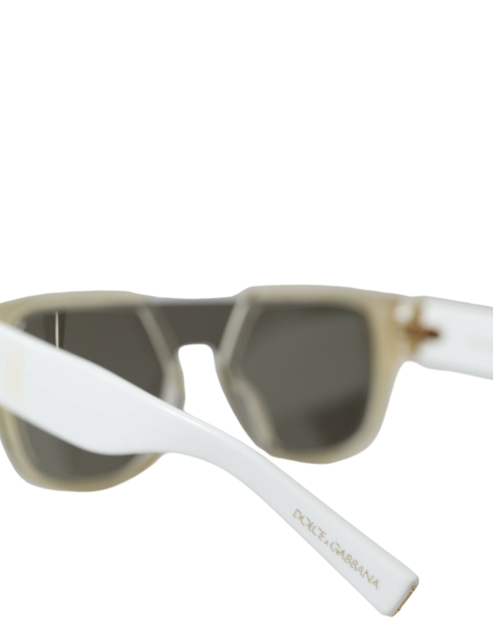 White Acetate Mirror Lenses DG4356 Sunglasses - ventzia