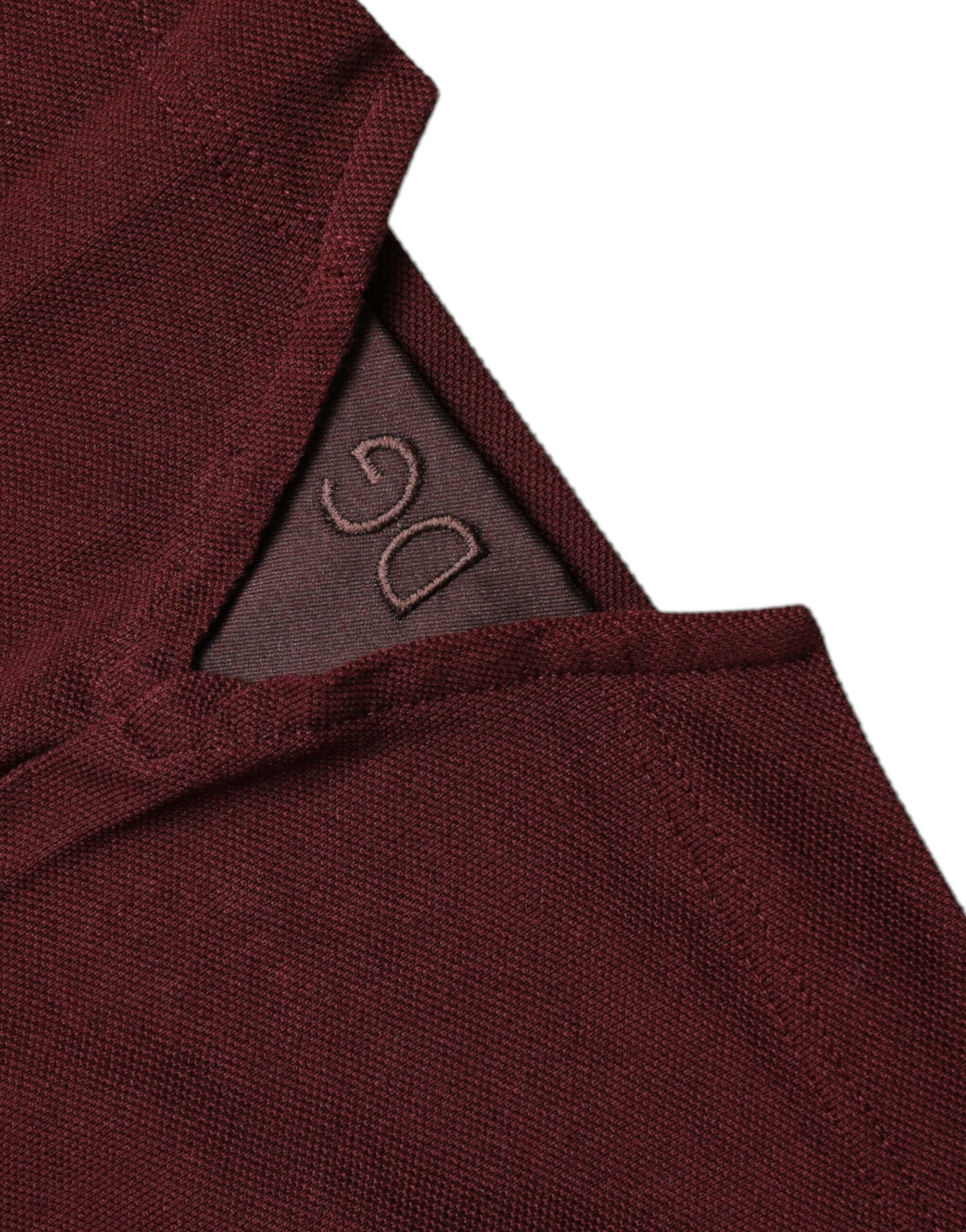 Maroon Collared Short Sleeves Polo T-shirt - ventzia