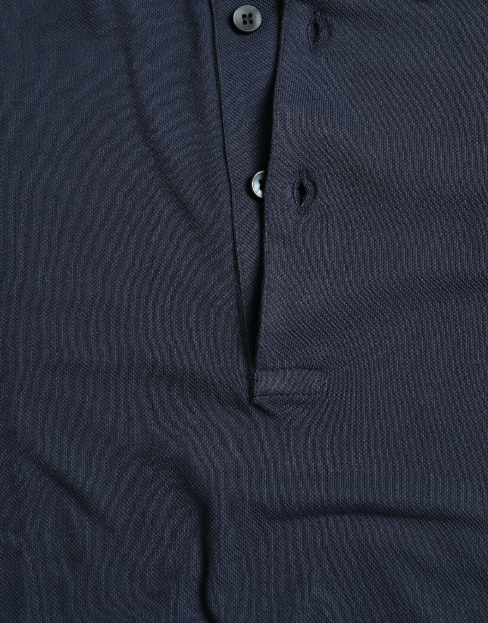 Blue Crown Patch Cotton Collared Men Polo T-shirt - ventzia