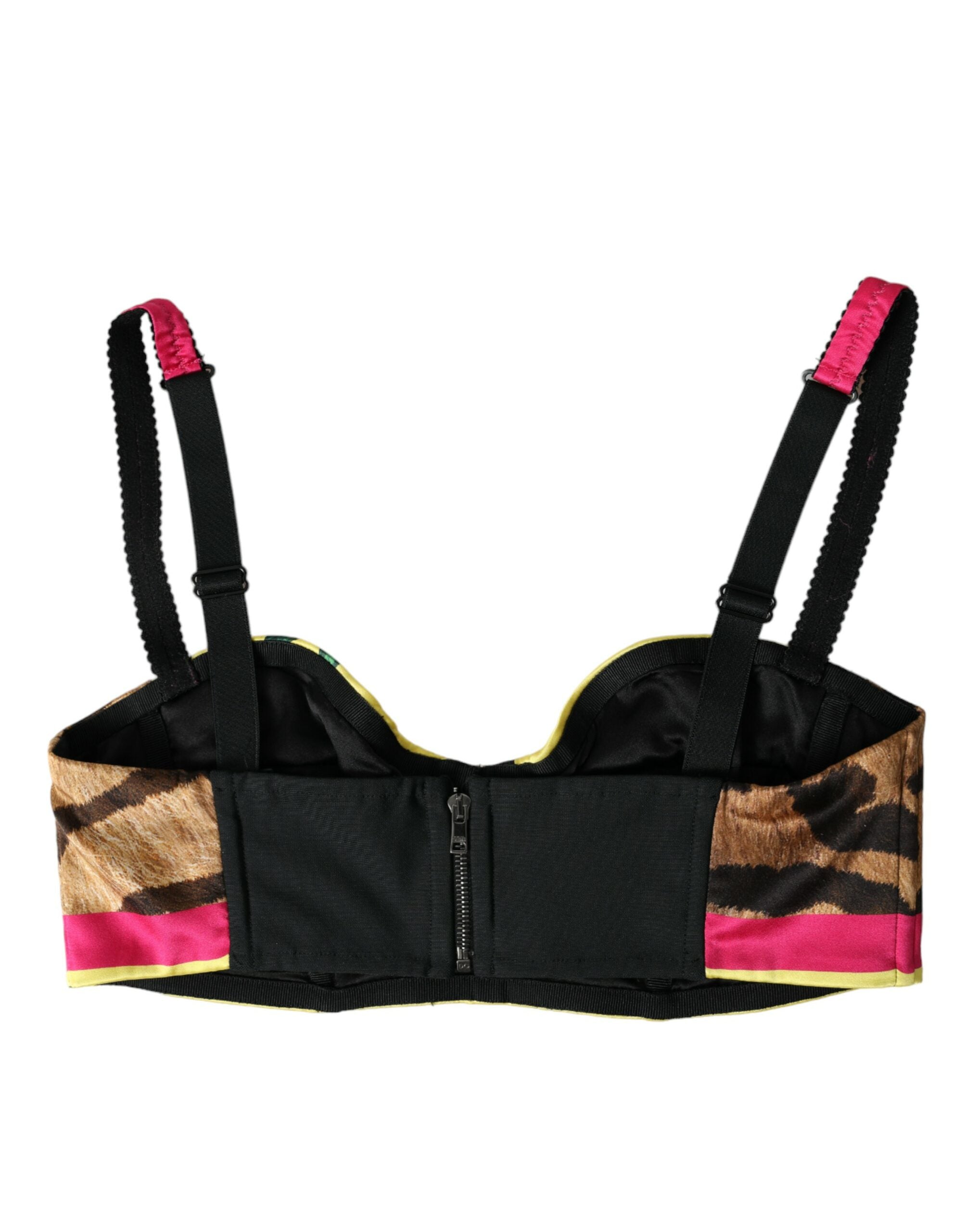 Multicolor Floral Sleeveless Bustier Crop Top - ventzia