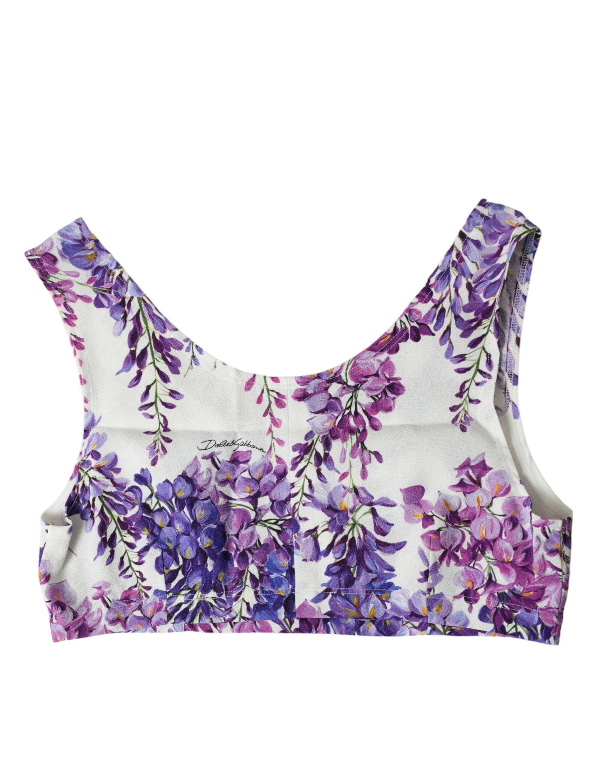 Multicolor Floral Sleeveless Cropped Top - ventzia