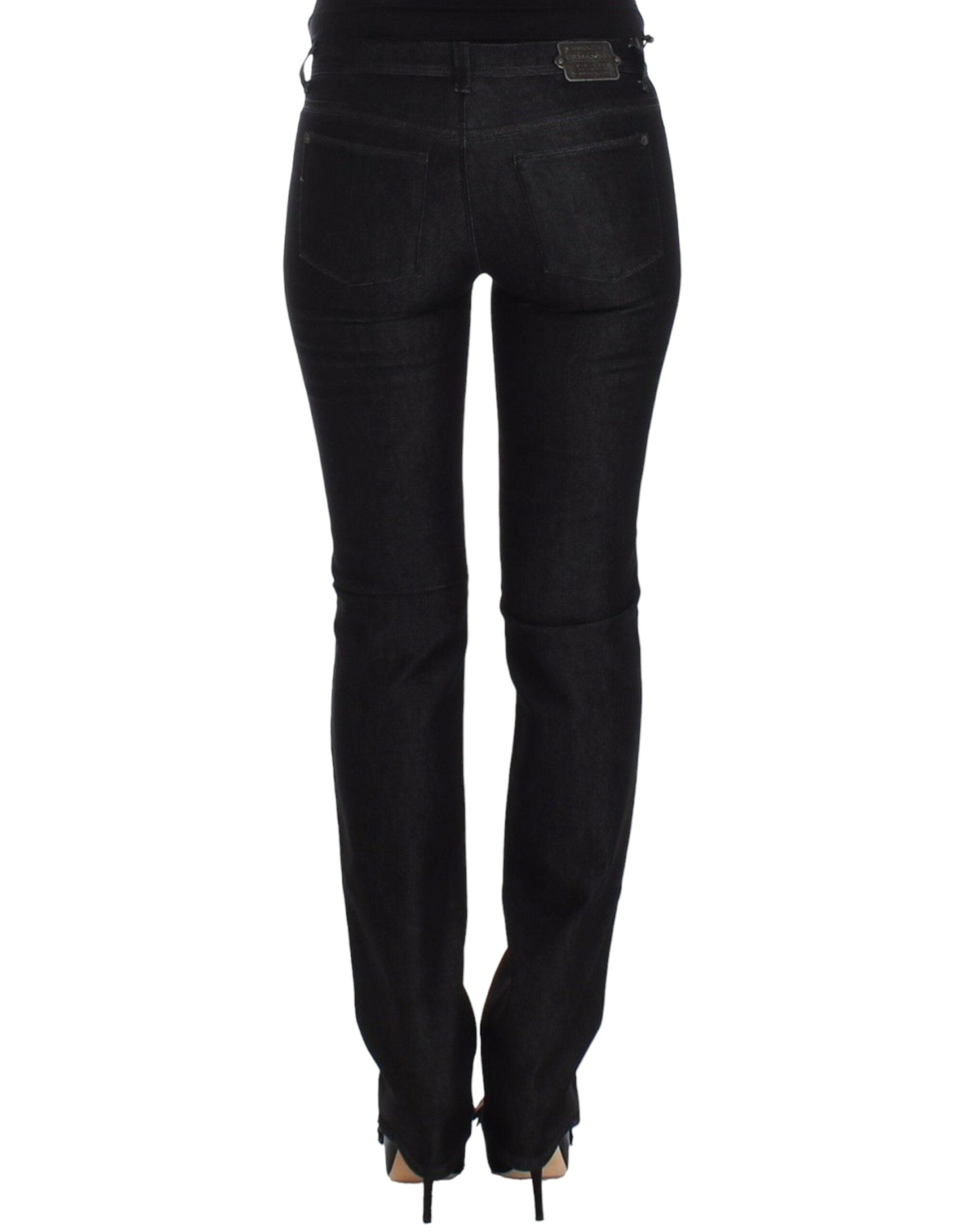 Chic Black Slim Skinny Jeans - ventzia