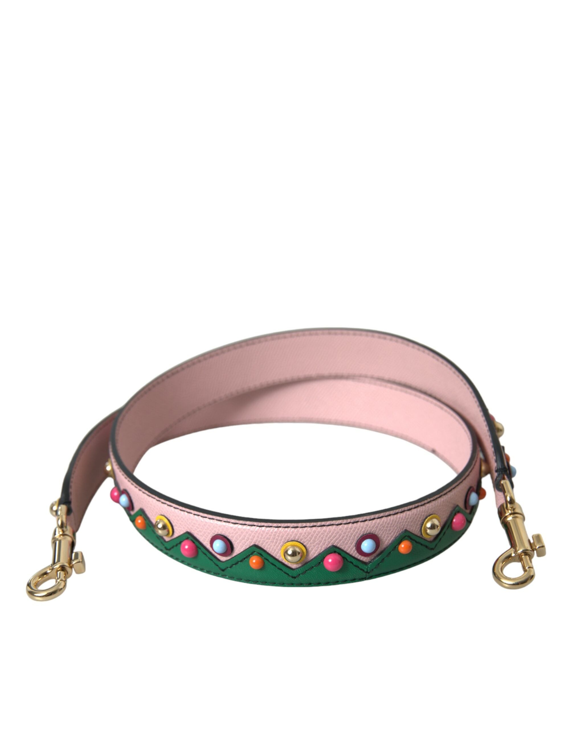Pink Leather Handbag Accessory Shoulder Strap - ventzia