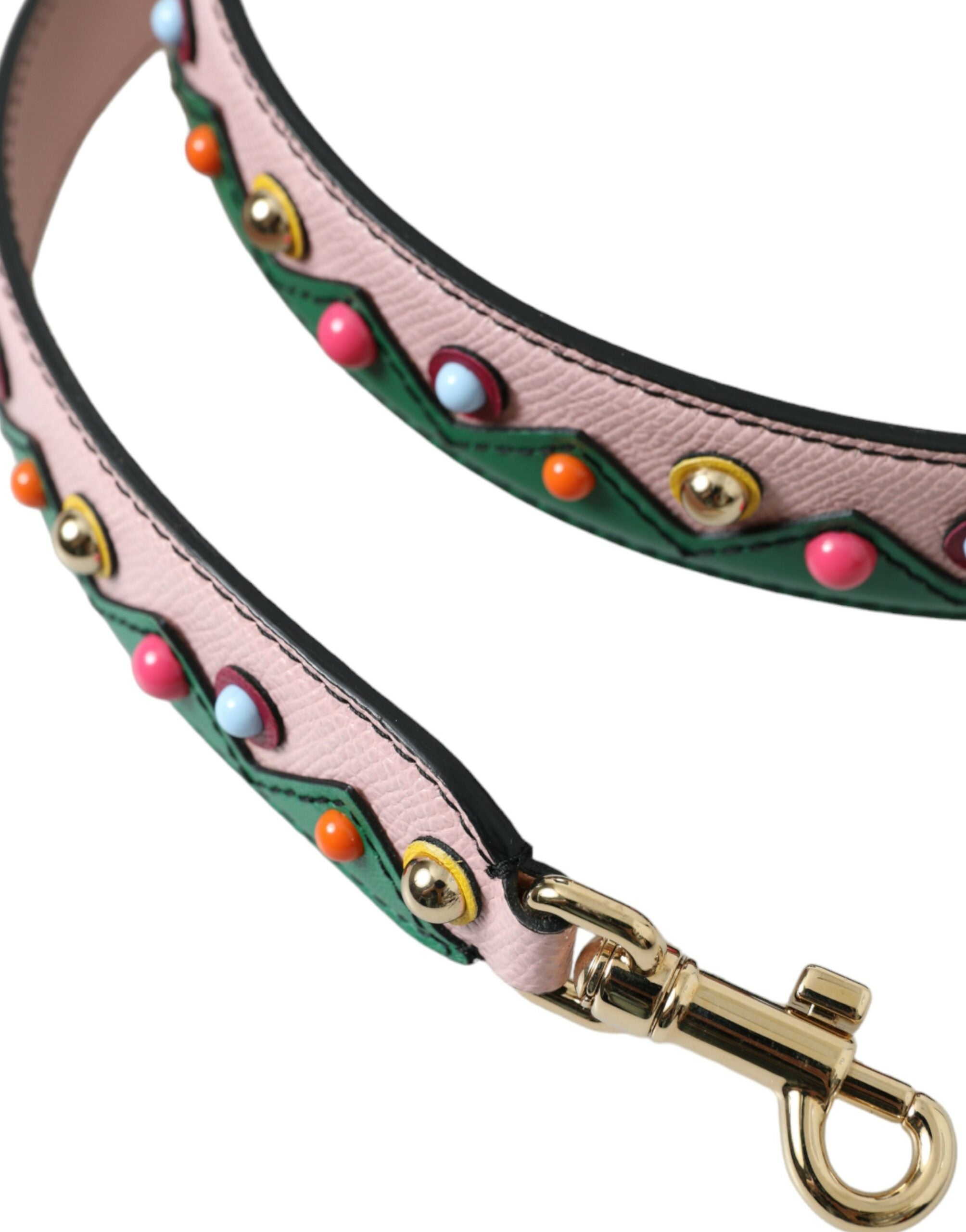 Pink Leather Handbag Accessory Shoulder Strap - ventzia