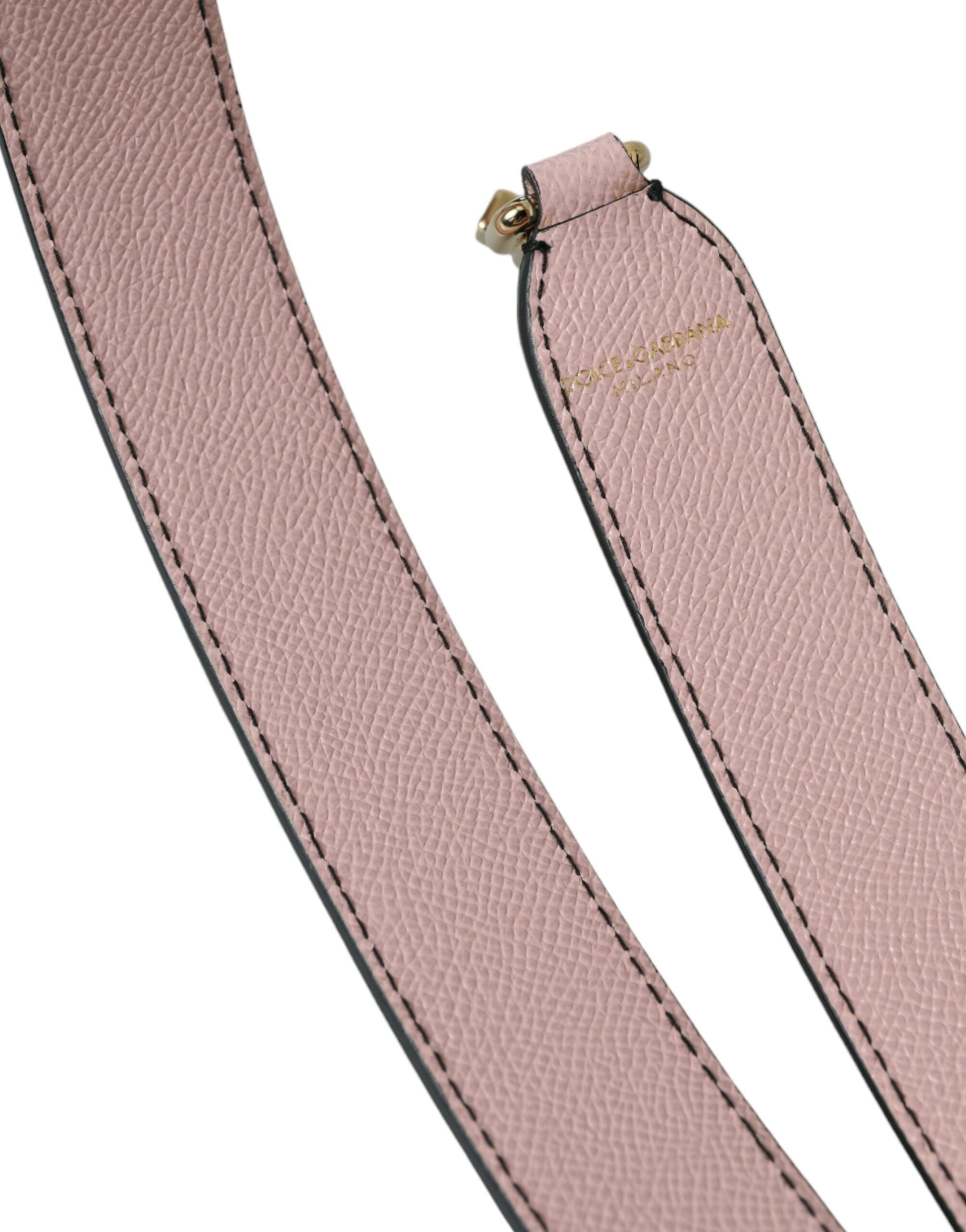 Pink Leather Handbag Accessory Shoulder Strap - ventzia