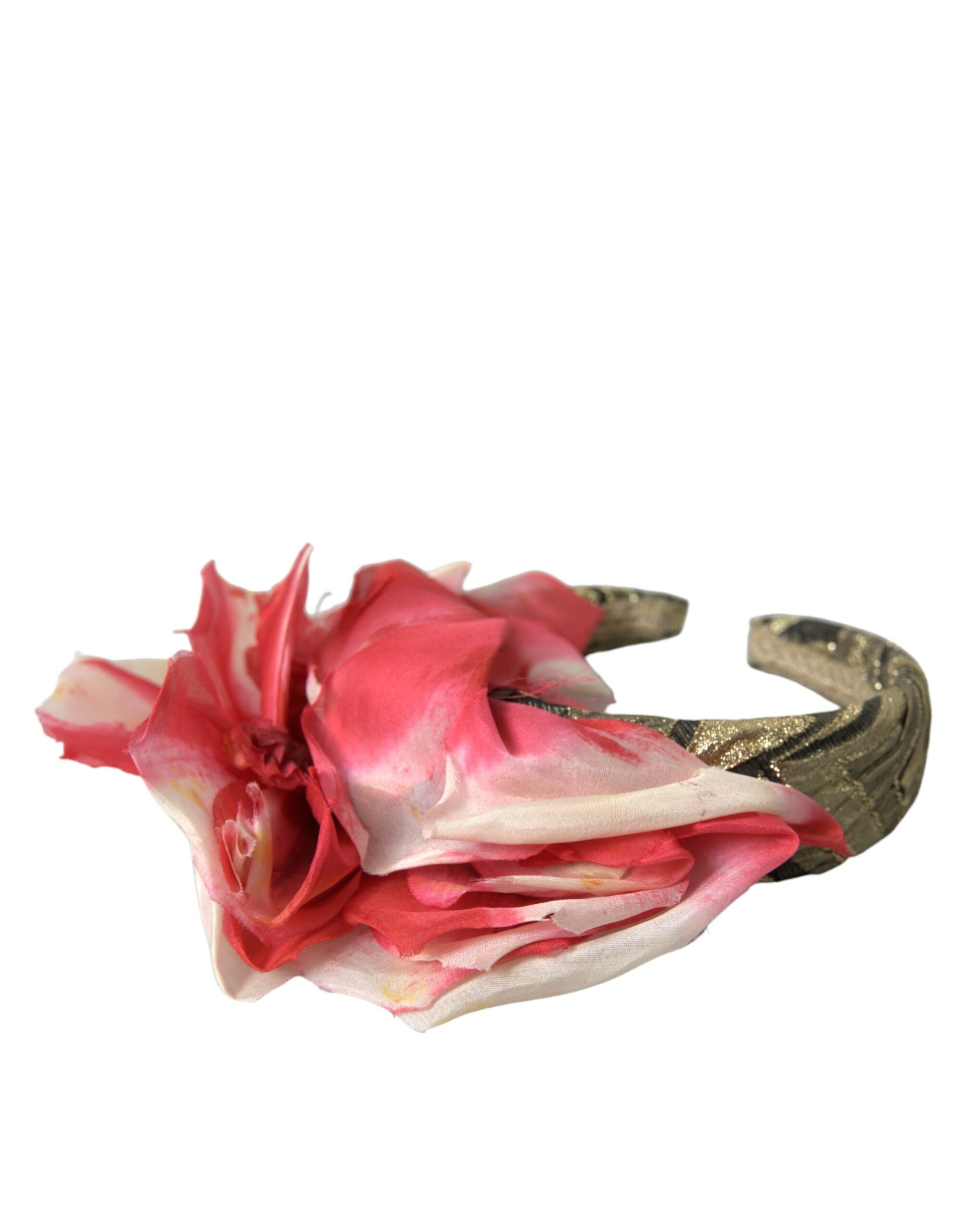 Multicolor Floral Applique Silk Women Headband Diadem - ventzia