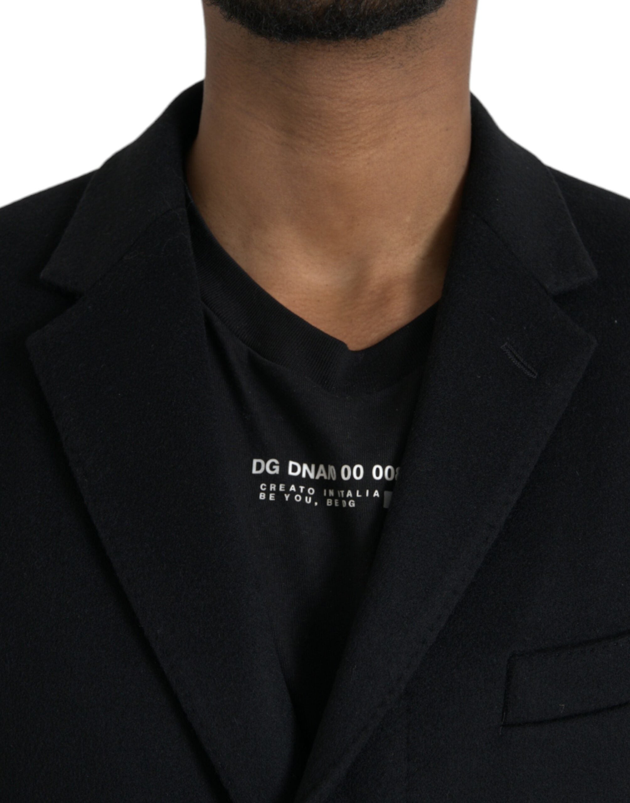 Black Single Breasted Trench Coat Jacket - ventzia