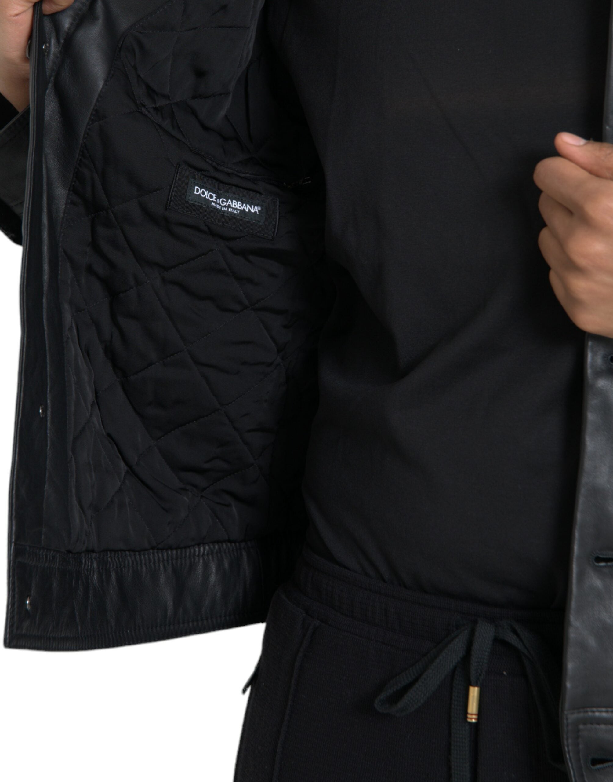 Black Leather Fur Collar Biker Coat Jacket - ventzia