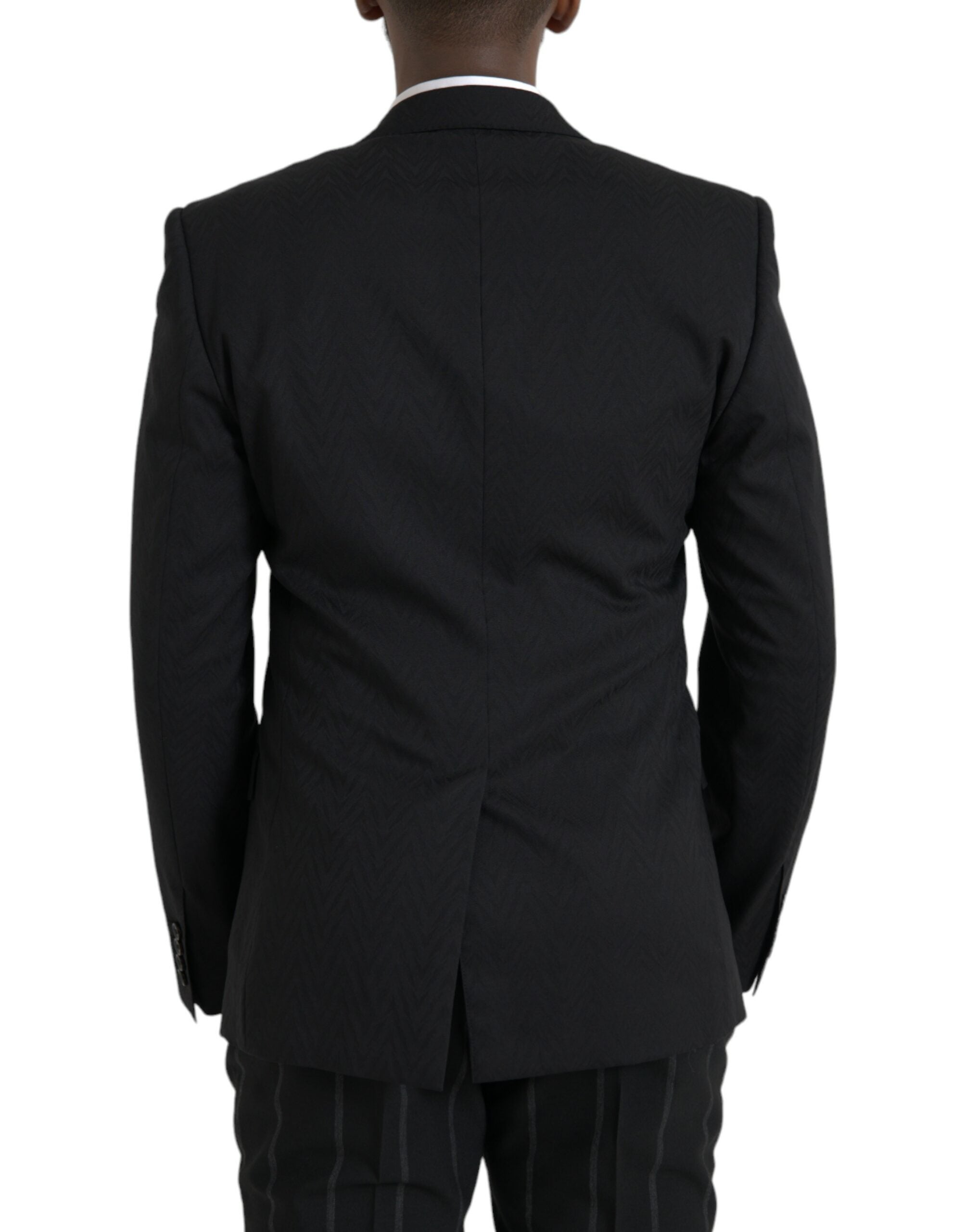 Black MARTINI Slim Fit Jacket Coat Blazer - ventzia