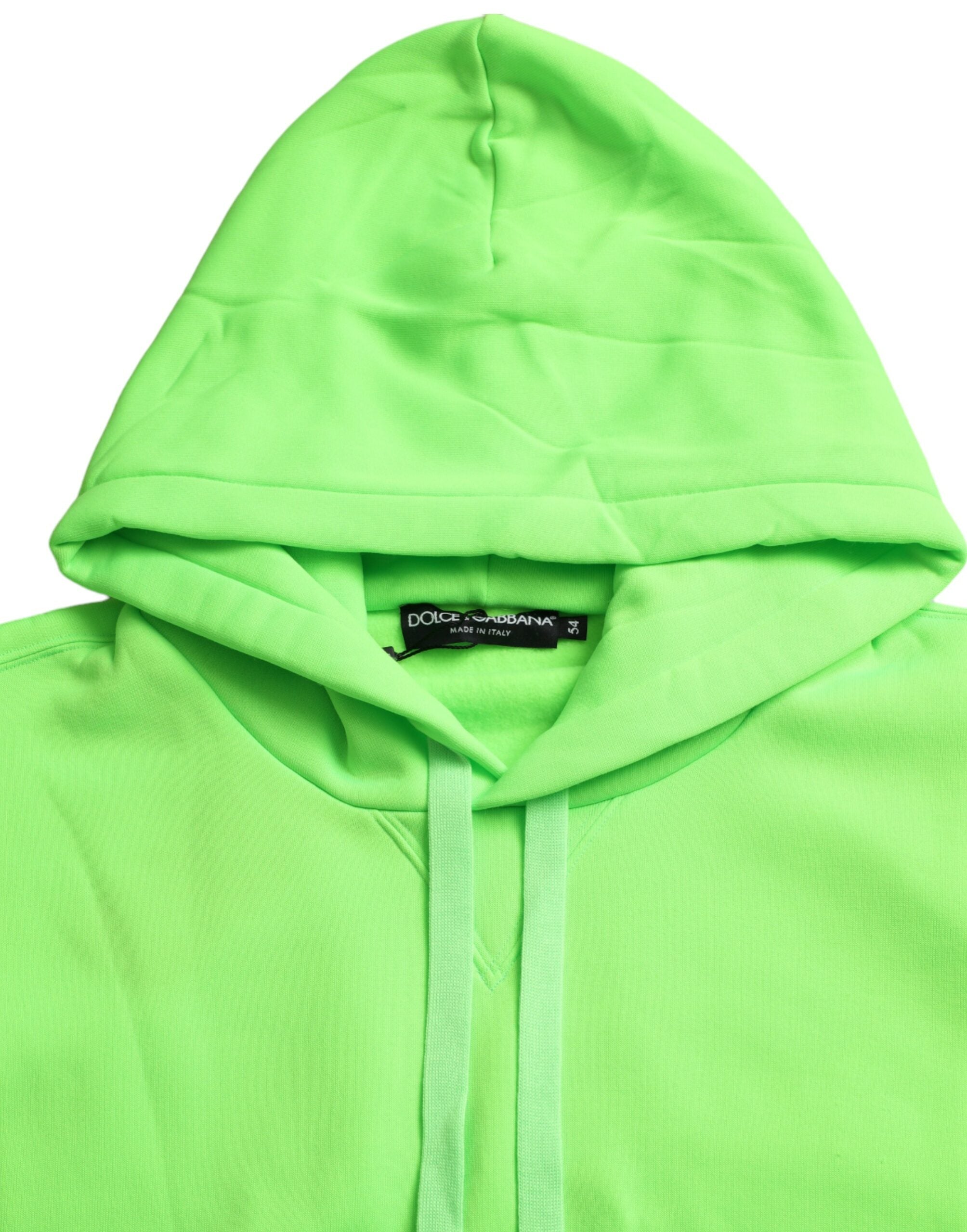 Neon Green Hooded Top Pullover Sweater - ventzia
