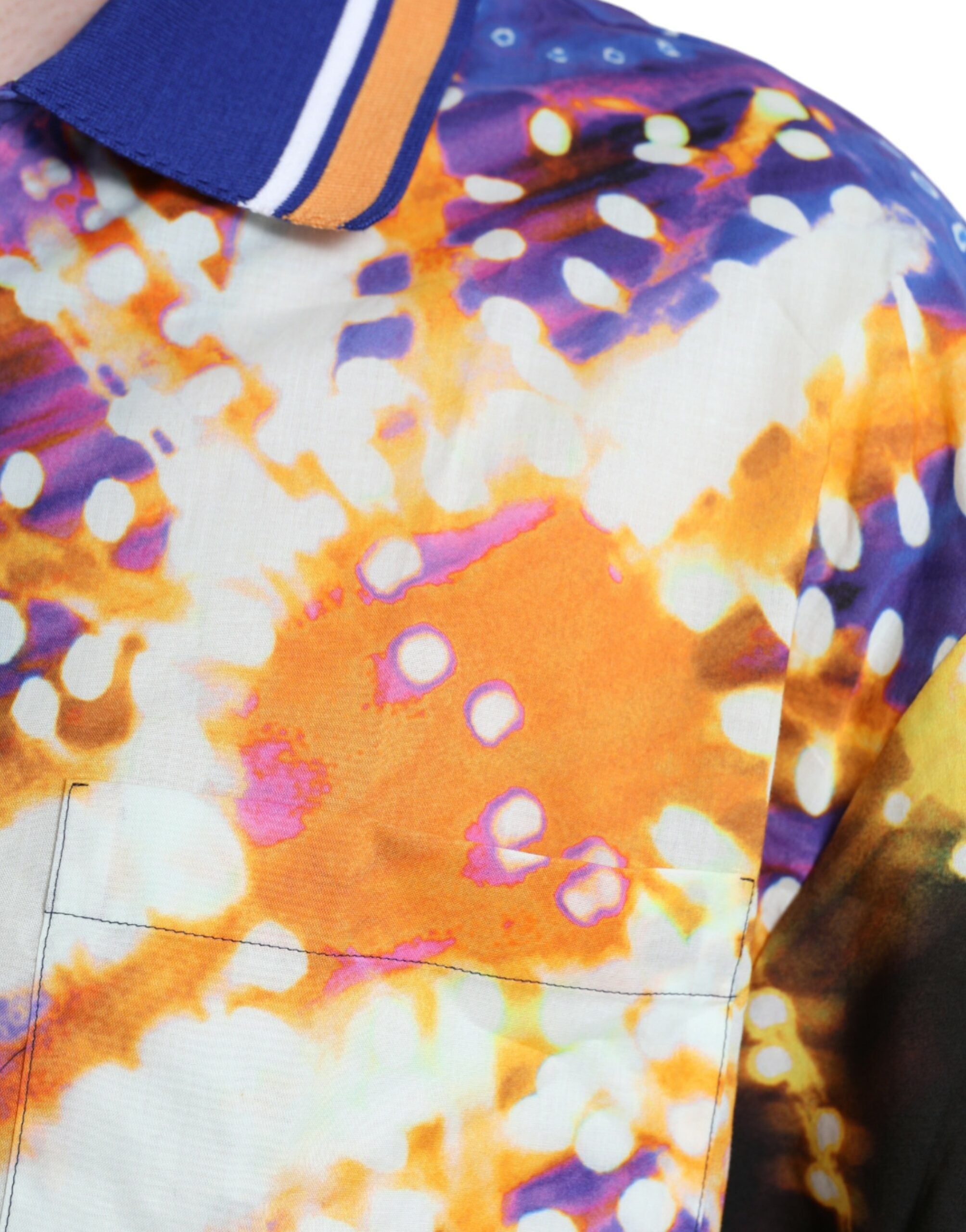 Multicolor Luminarie Print Cotton Casual Shirt - ventzia