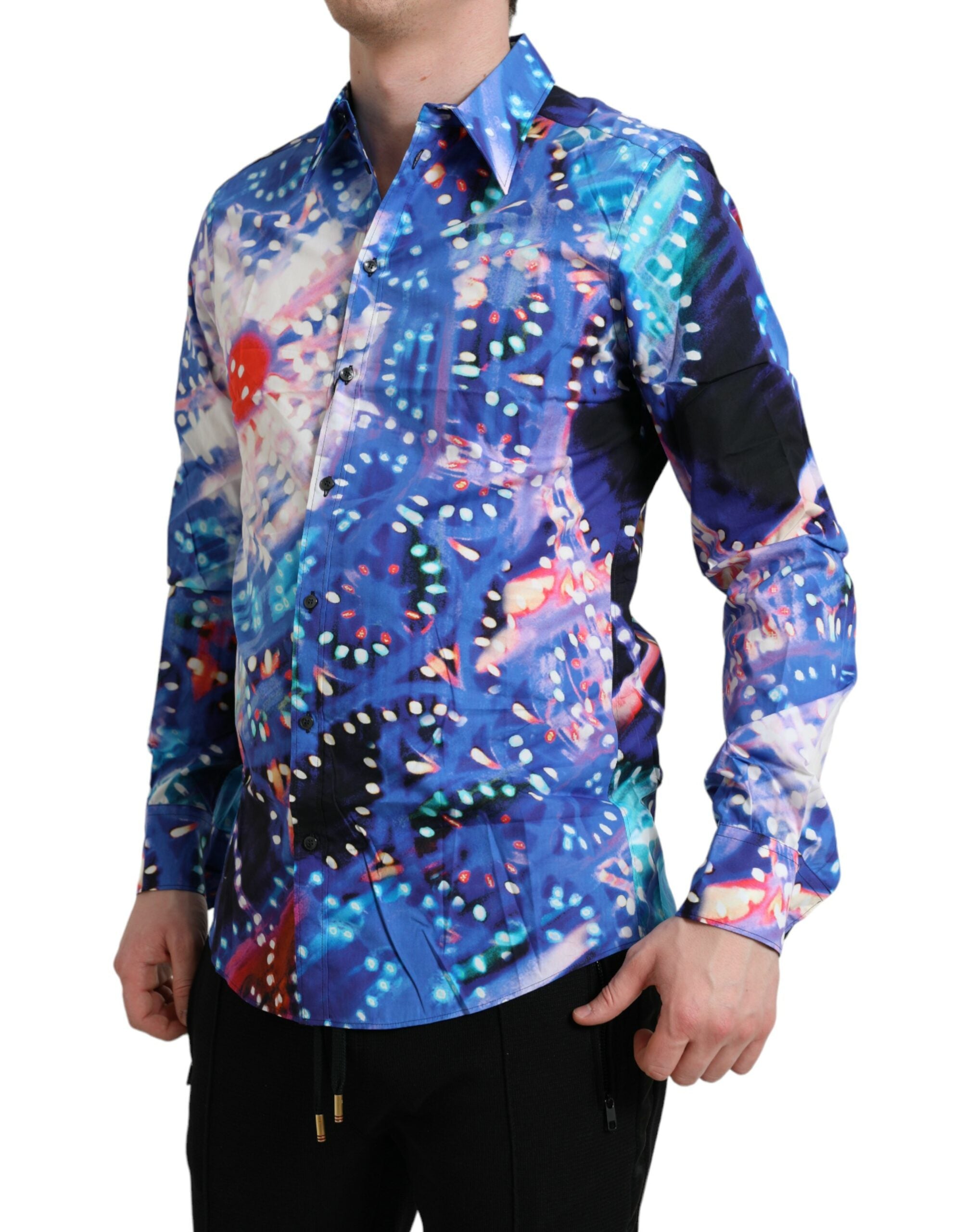 Multicolor Luminarie Slim MARTINI Shirt - ventzia