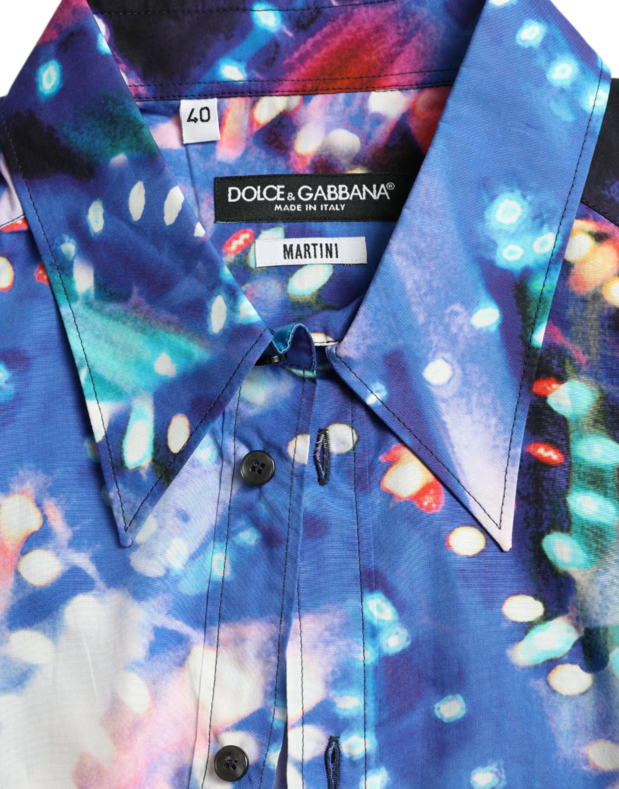 Multicolor Luminarie Slim MARTINI Shirt - ventzia