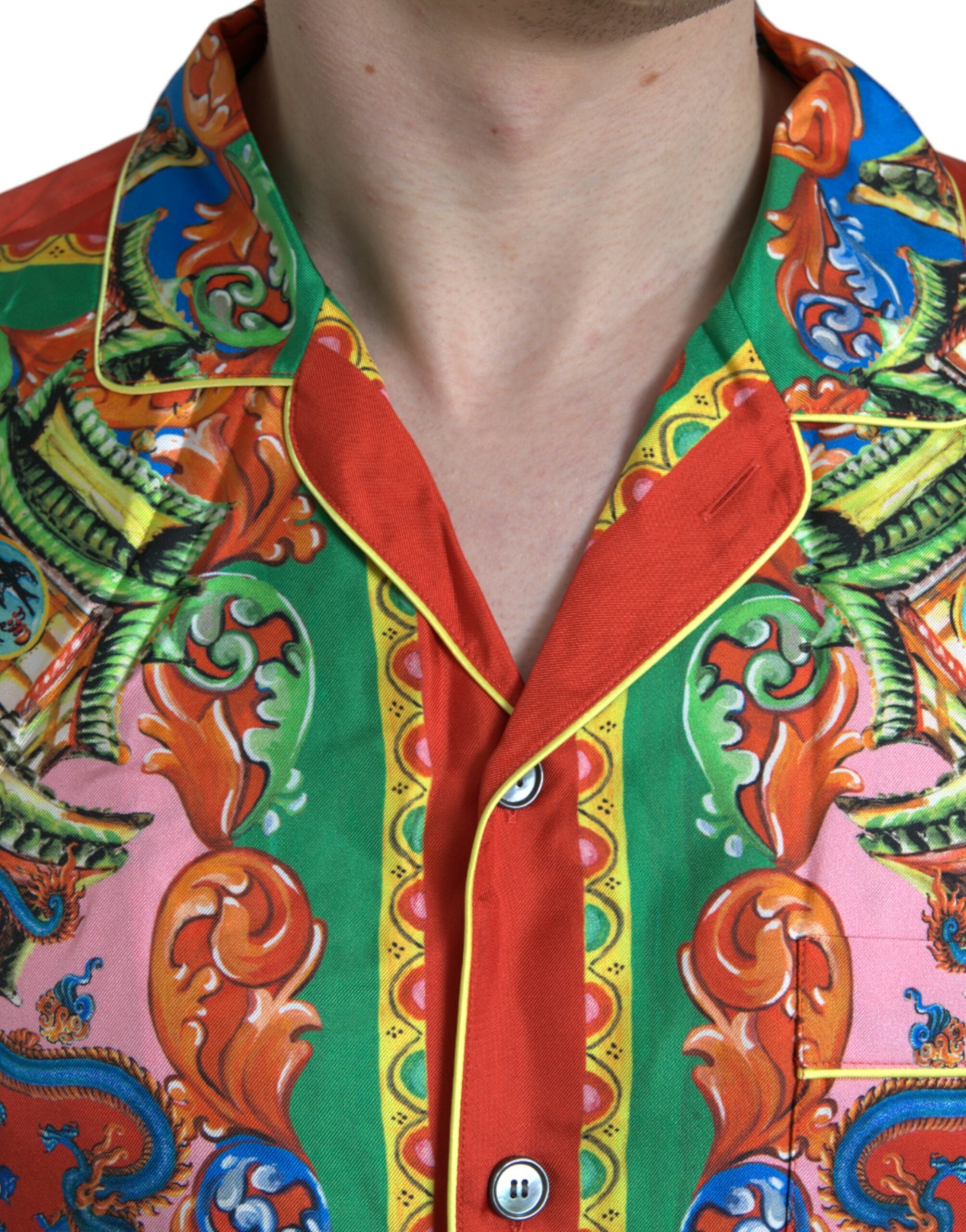 Multicolor Patterned Button Down Casual Shirt - ventzia