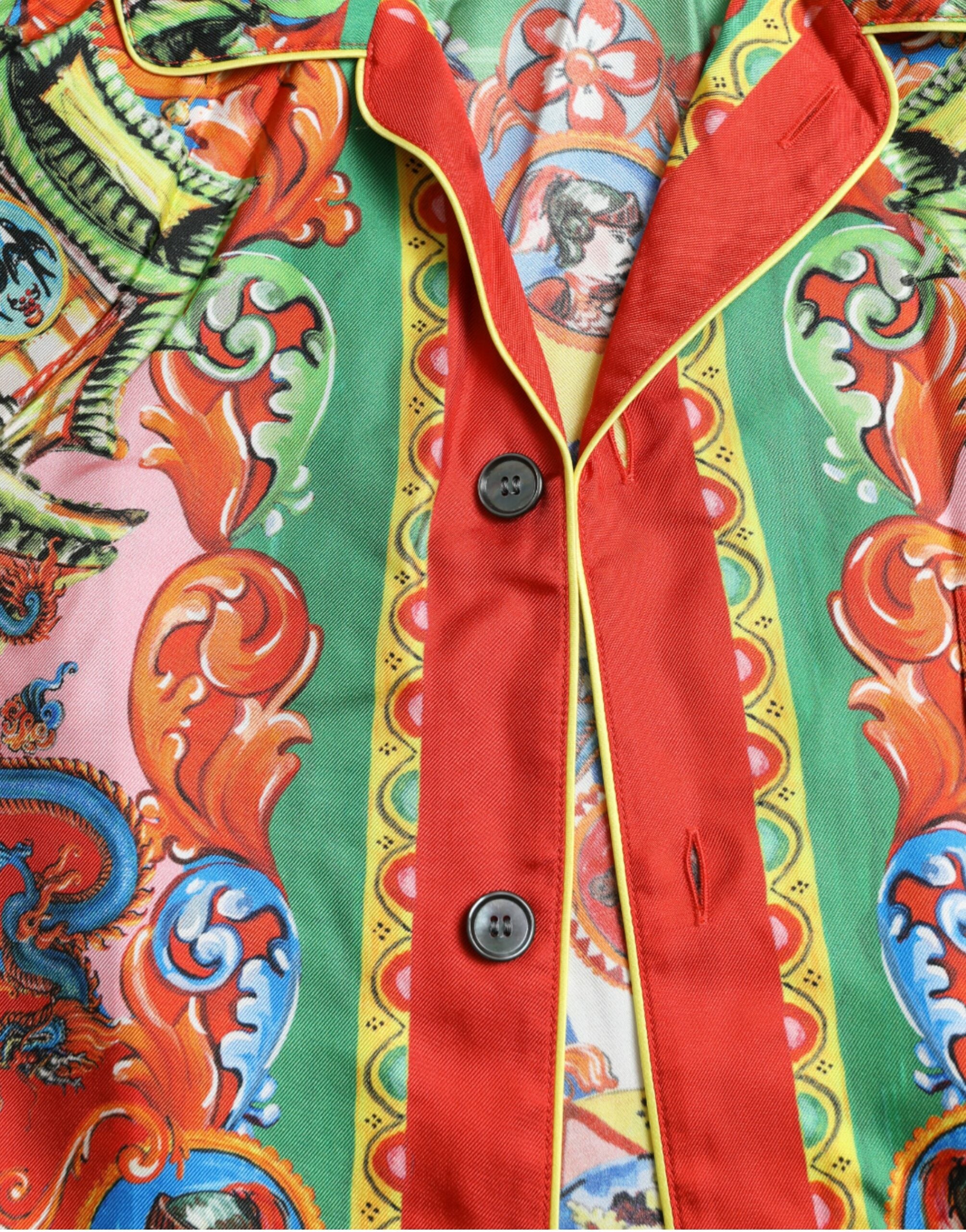 Multicolor Patterned Button Down Casual Shirt - ventzia