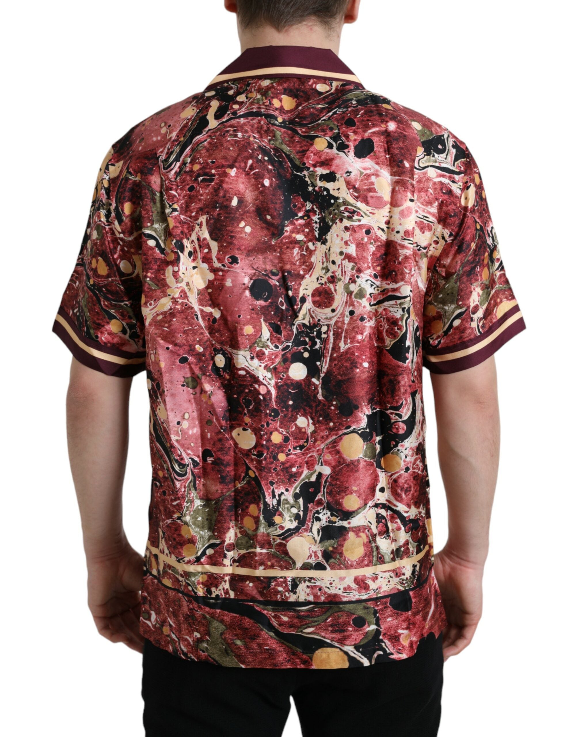 Multicolor Button Down Silk Shirt - ventzia