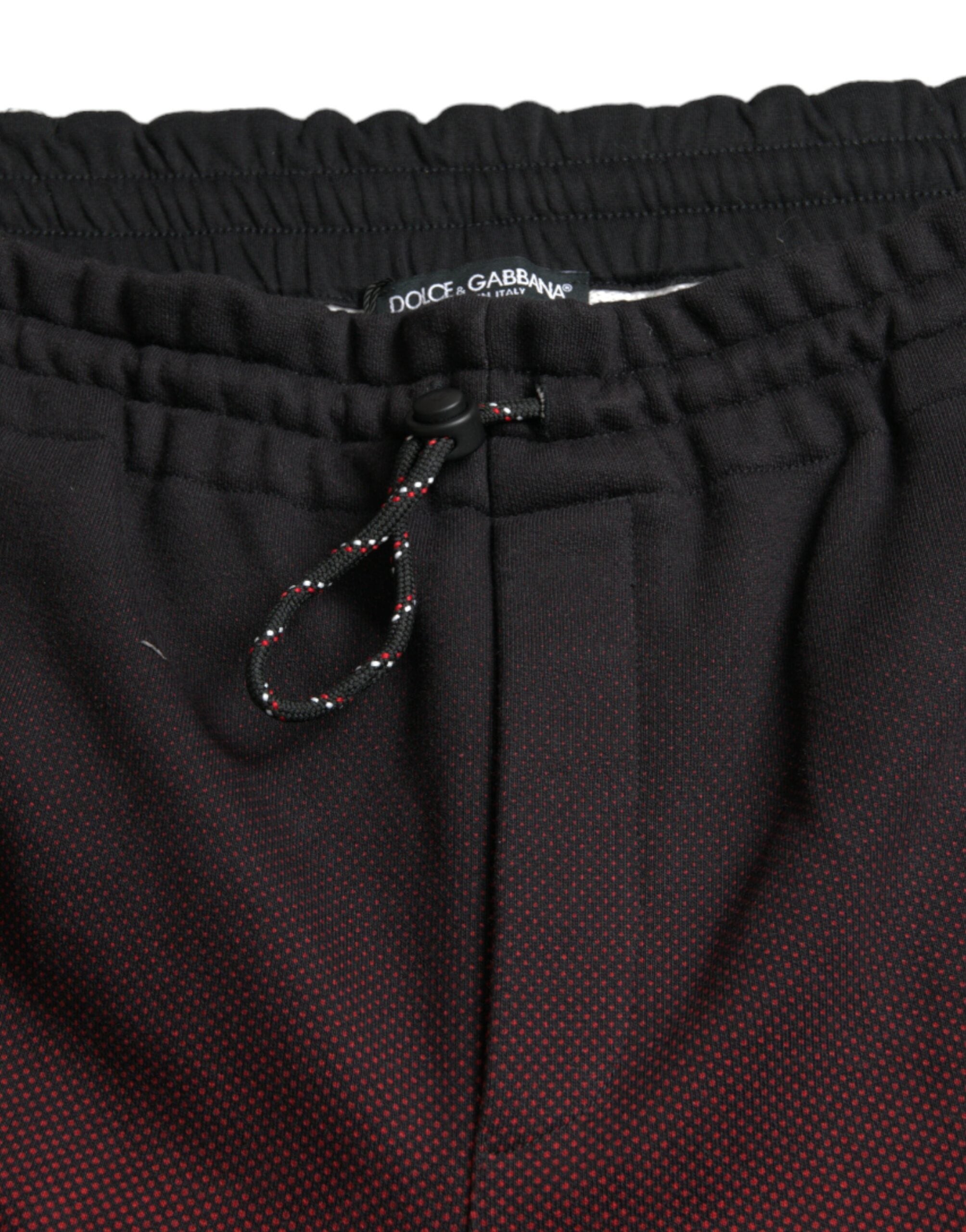 Red Leopard Print Cotton Bermuda Shorts - ventzia