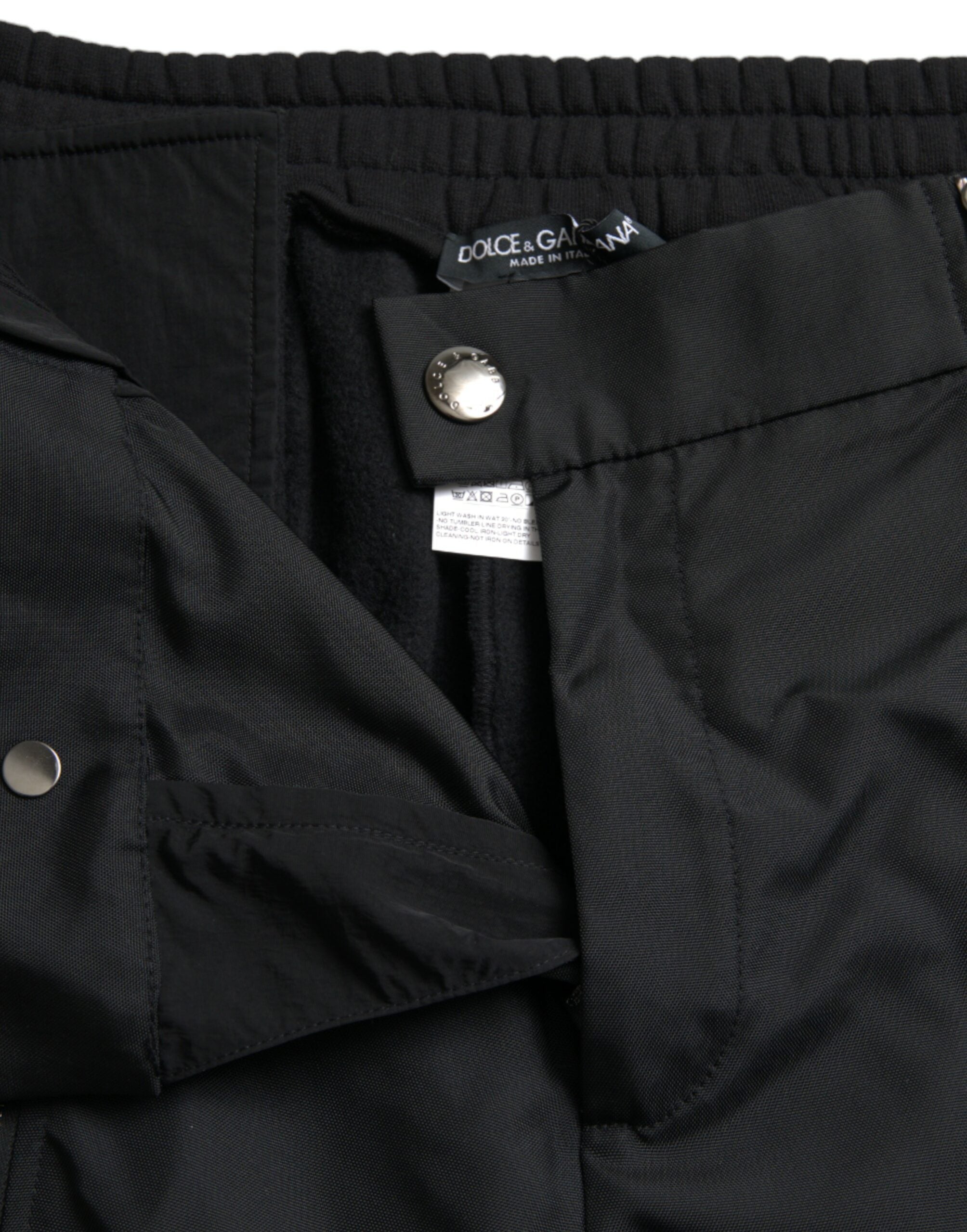 Black Cotton Blend Skinny Pants - ventzia