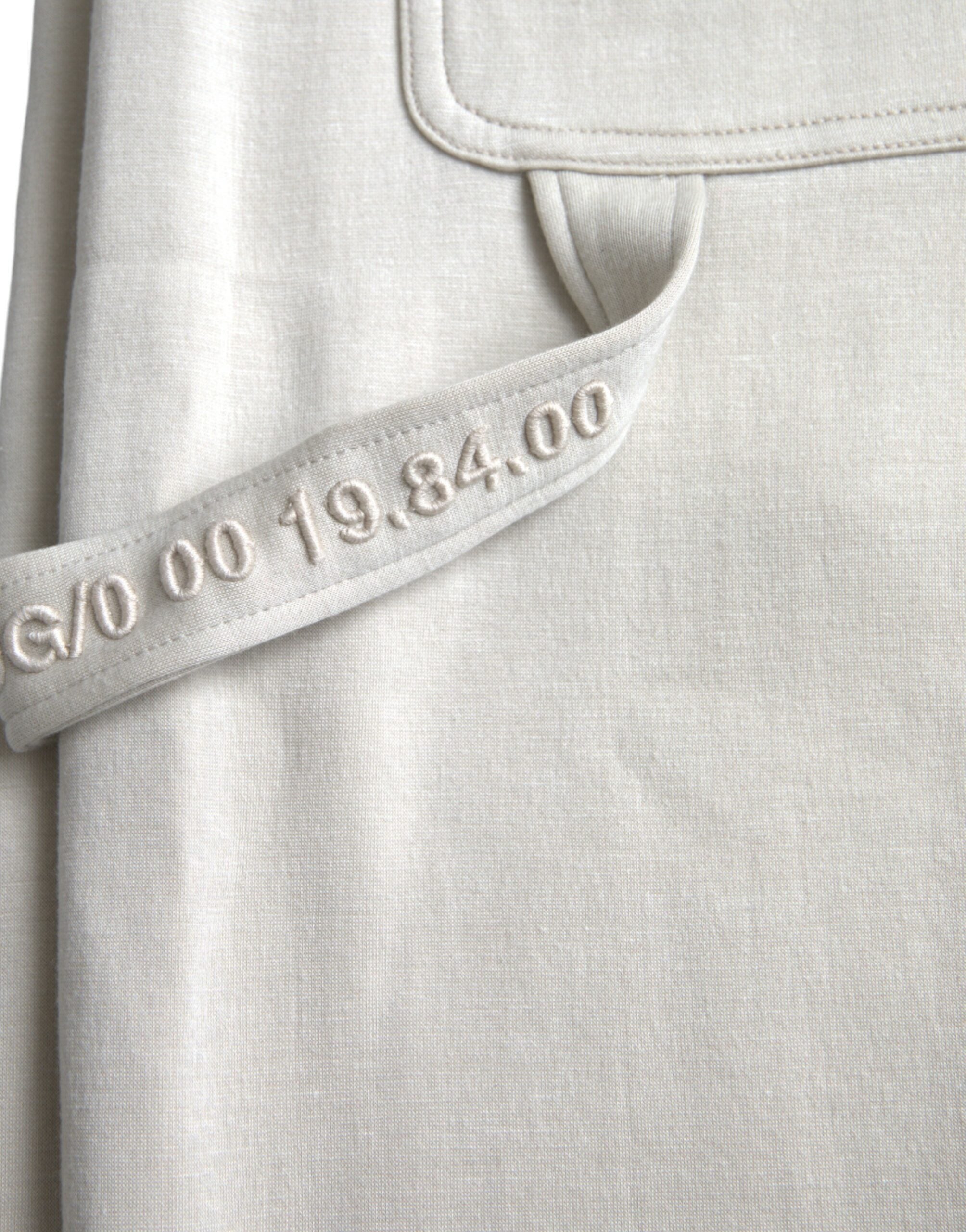 Off White Viscose Cargo Jogger Sweatpants Pants - ventzia