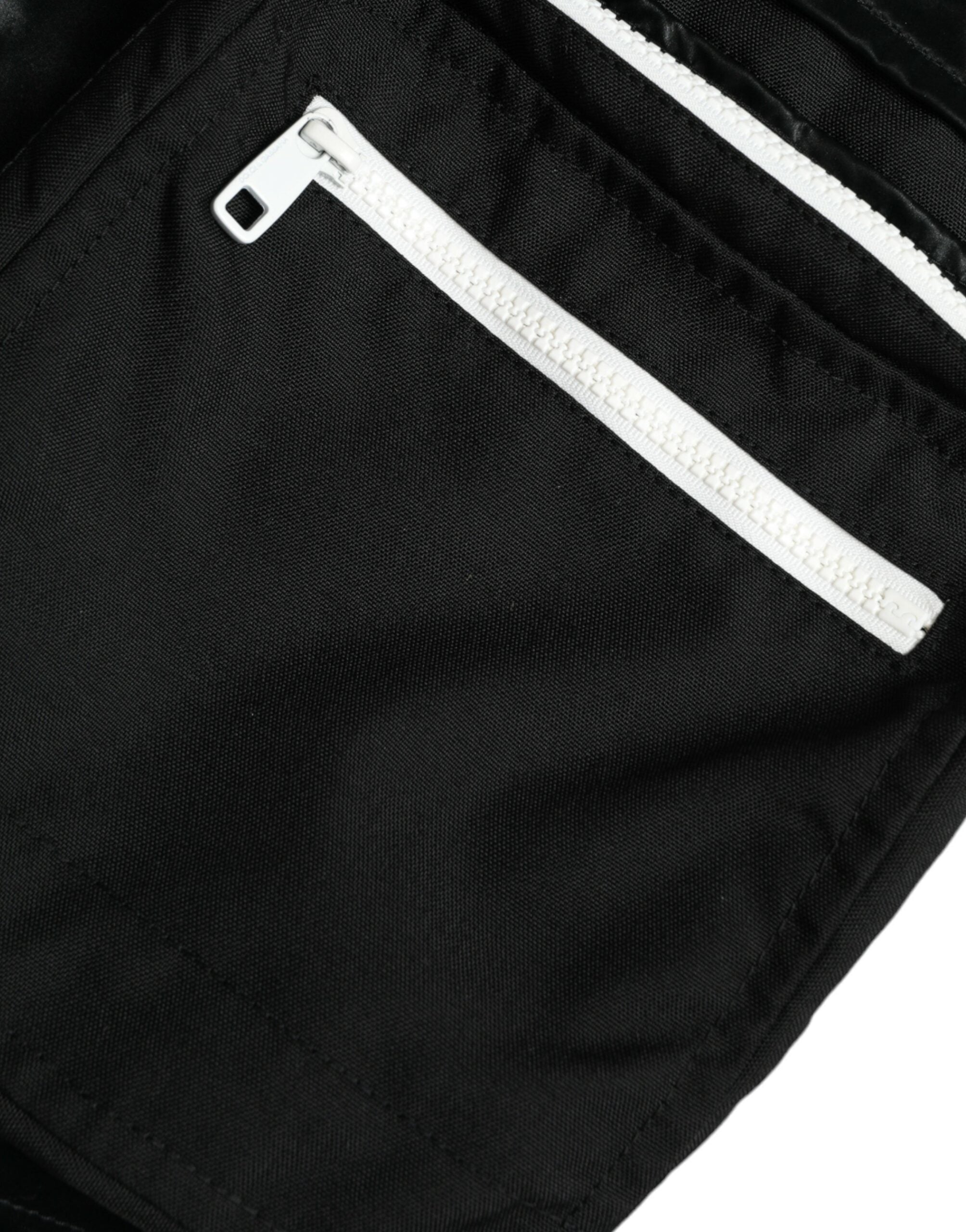Black Nylon Cargo Jogger Men Sweatpants Pants - ventzia