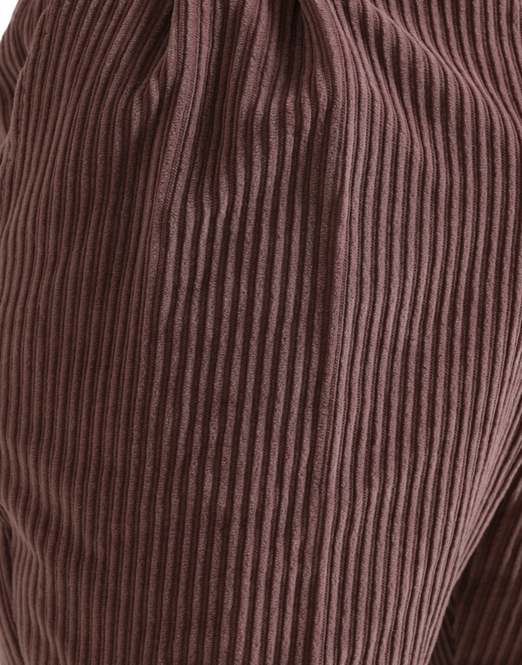 Purple Corduroy Cotton Stretch Skinny Pants - ventzia
