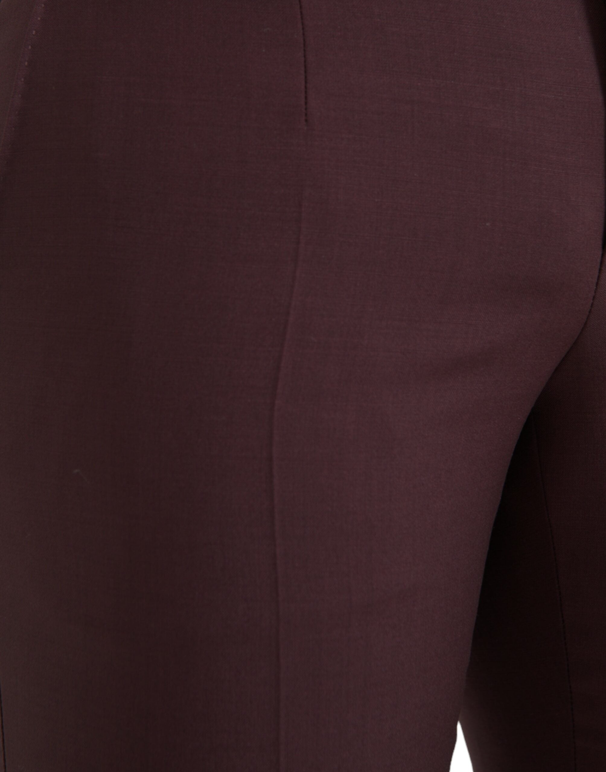 Maroon Wool Men Slim Fit Dress Pants - ventzia