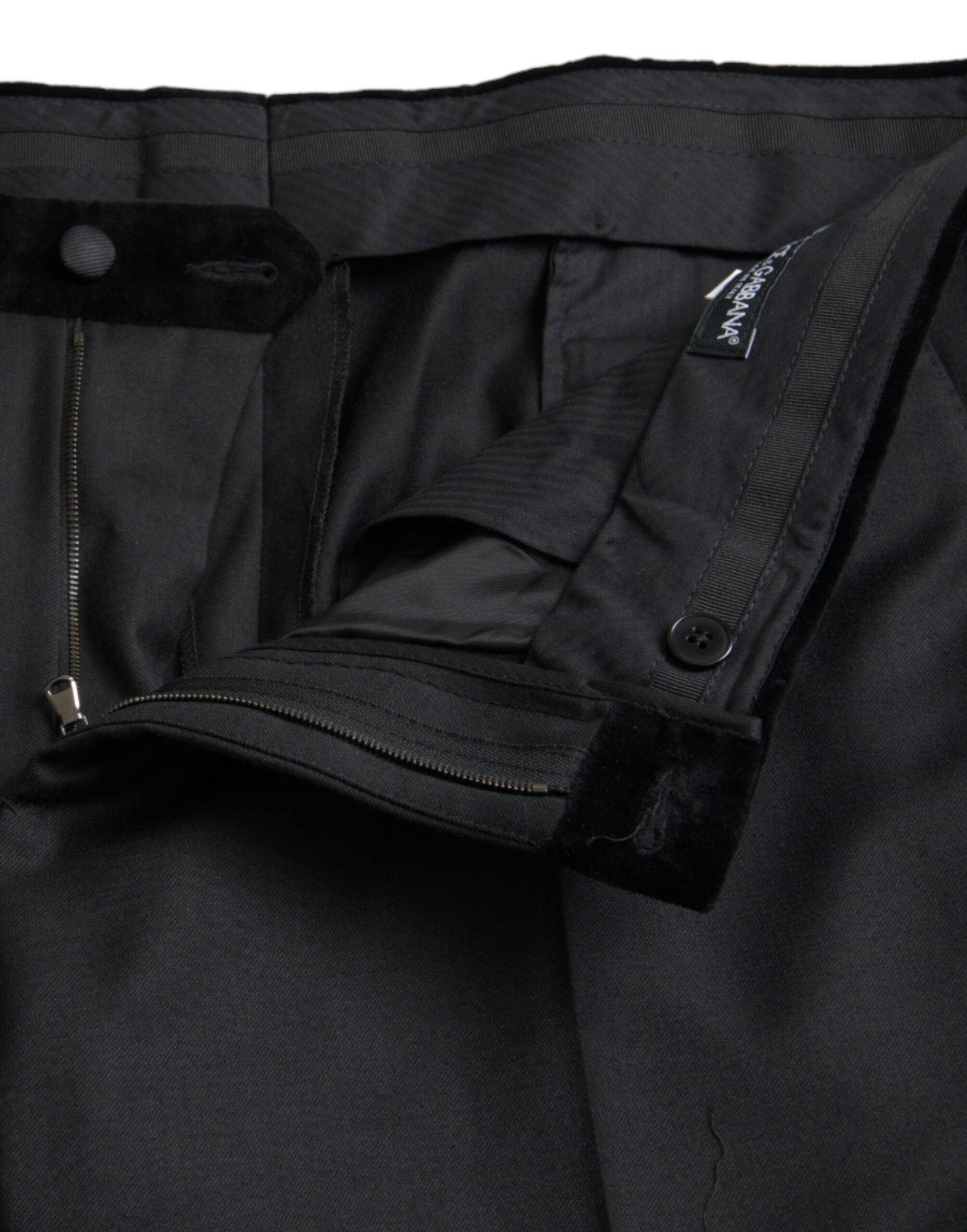 Black Silk Men Skinny Dress Pants - ventzia