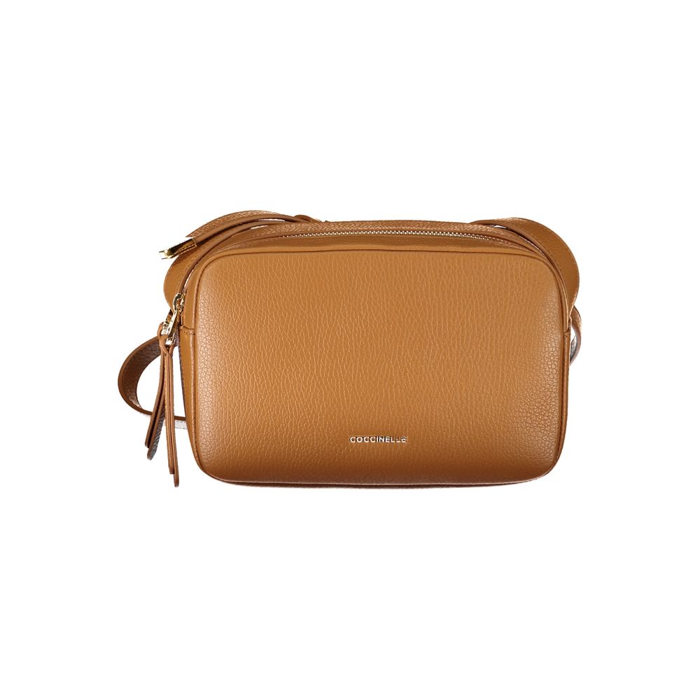Brown Leather Handbag - ventzia