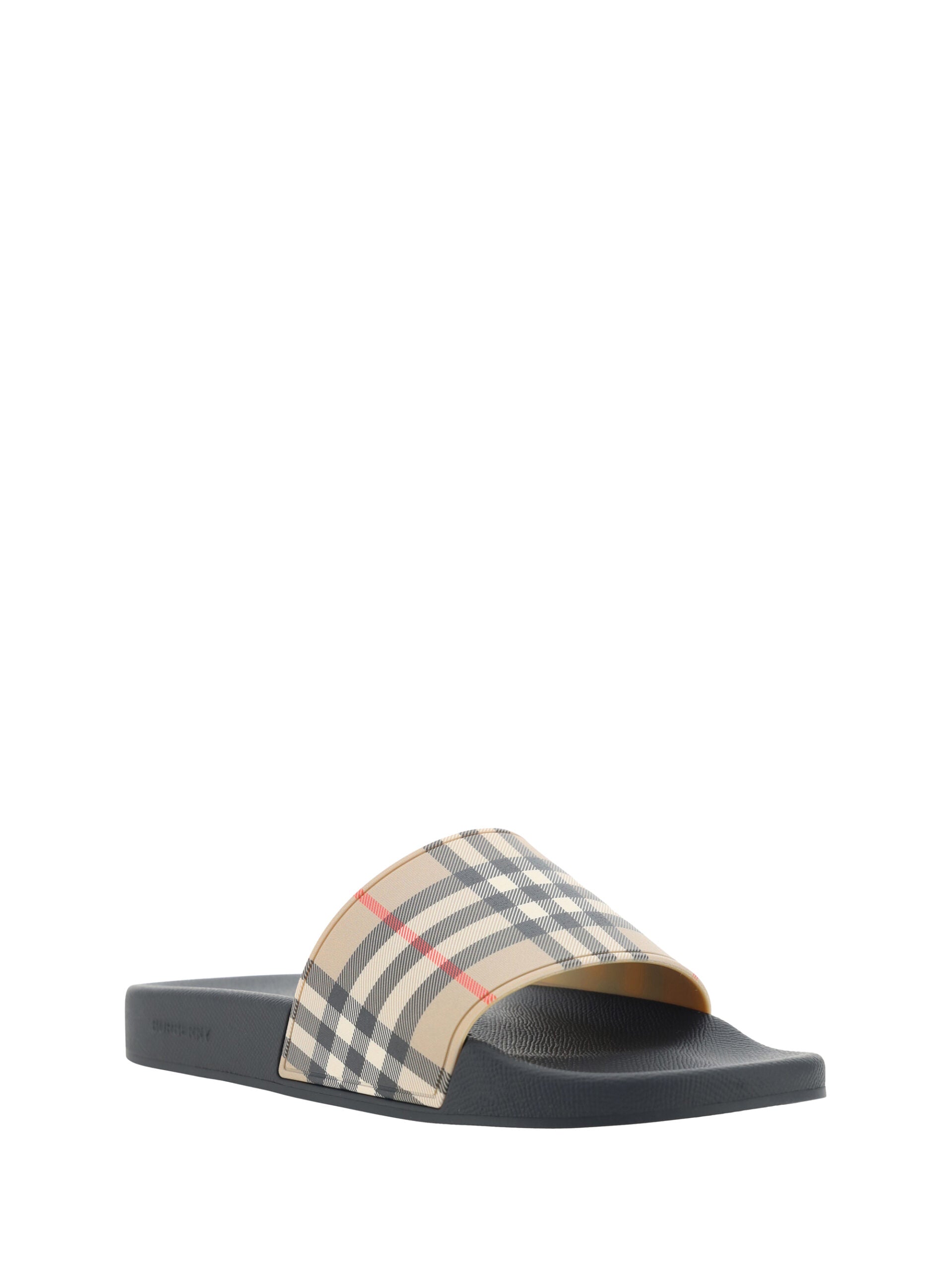 Brown Rubber Slides Sandals - ventzia