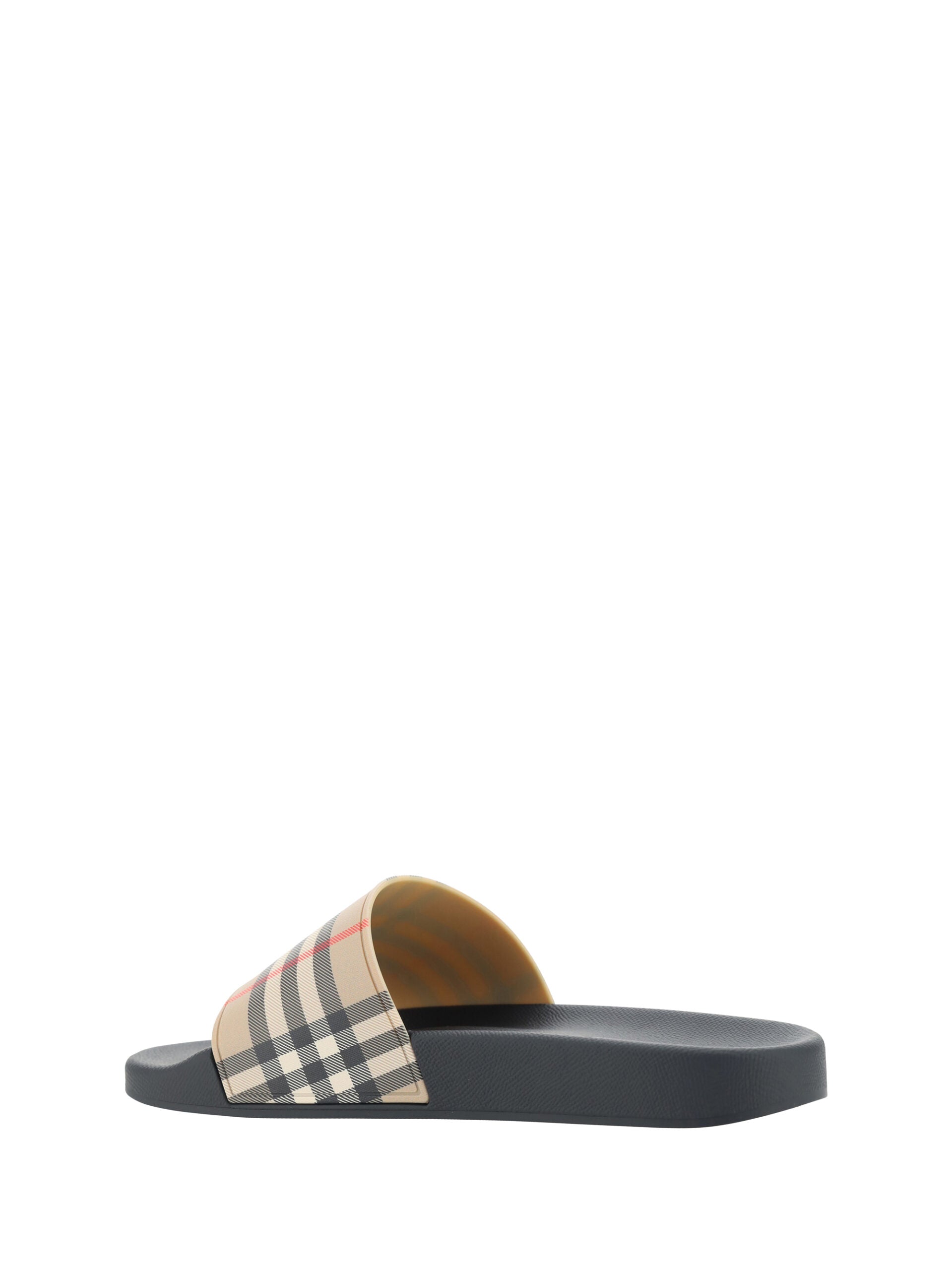 Brown Rubber Slides Sandals - ventzia