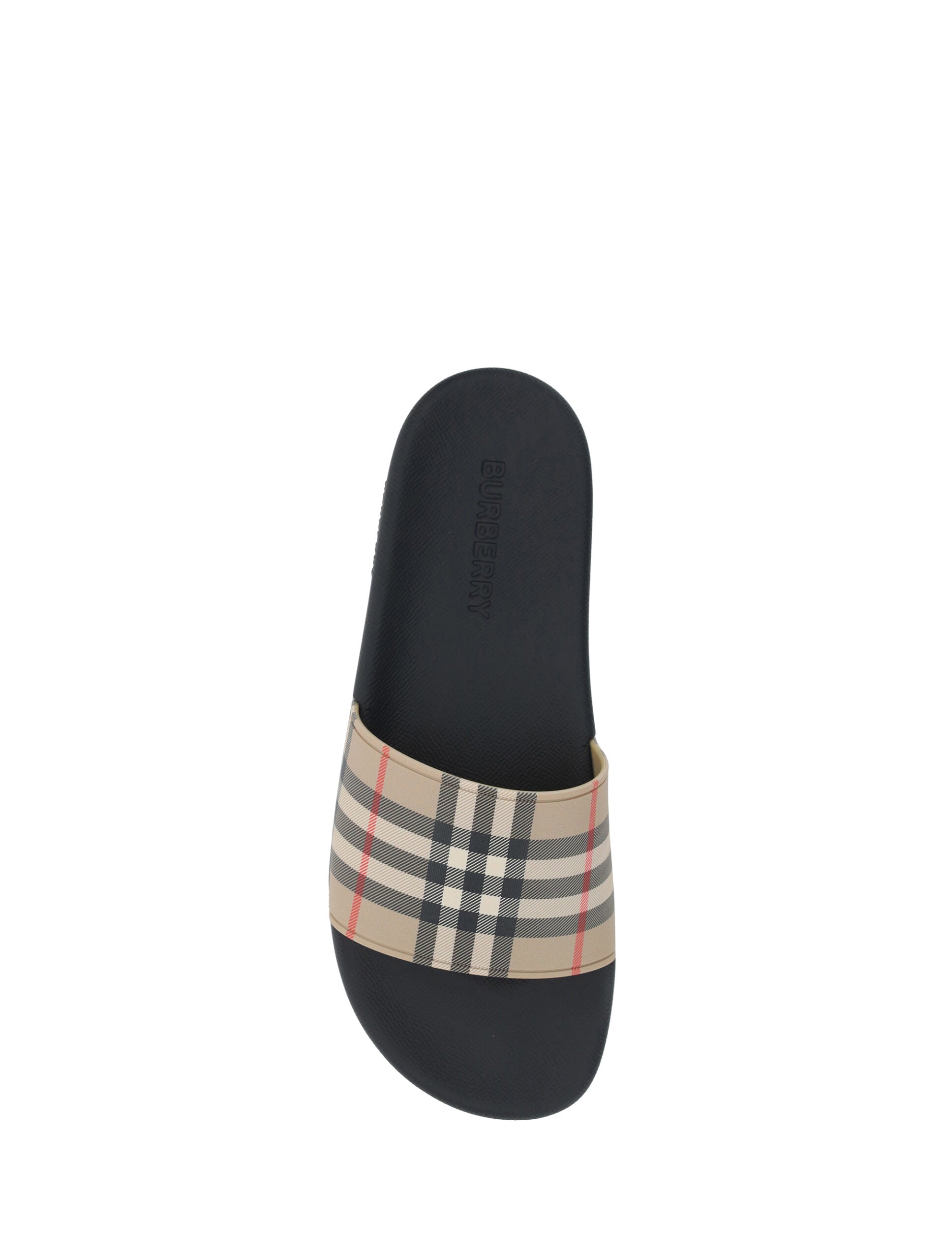 Brown Rubber Slides Sandals - ventzia