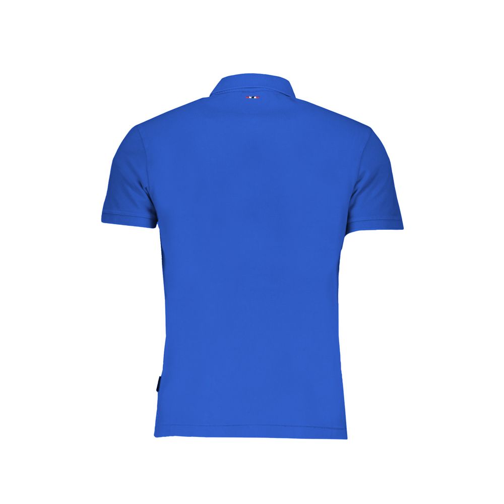 Blue Cotton Polo Shirt - ventzia