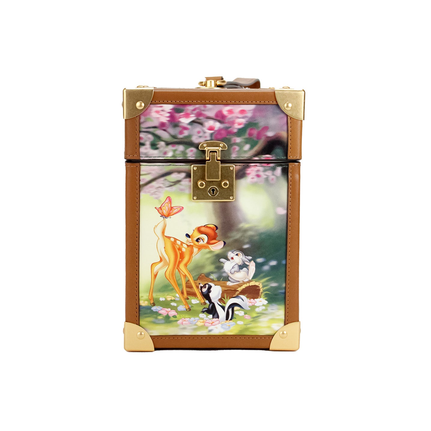 Disney Bambi 3D Trunk Printed PVC Top Handle Clutch Handbag - ventzia