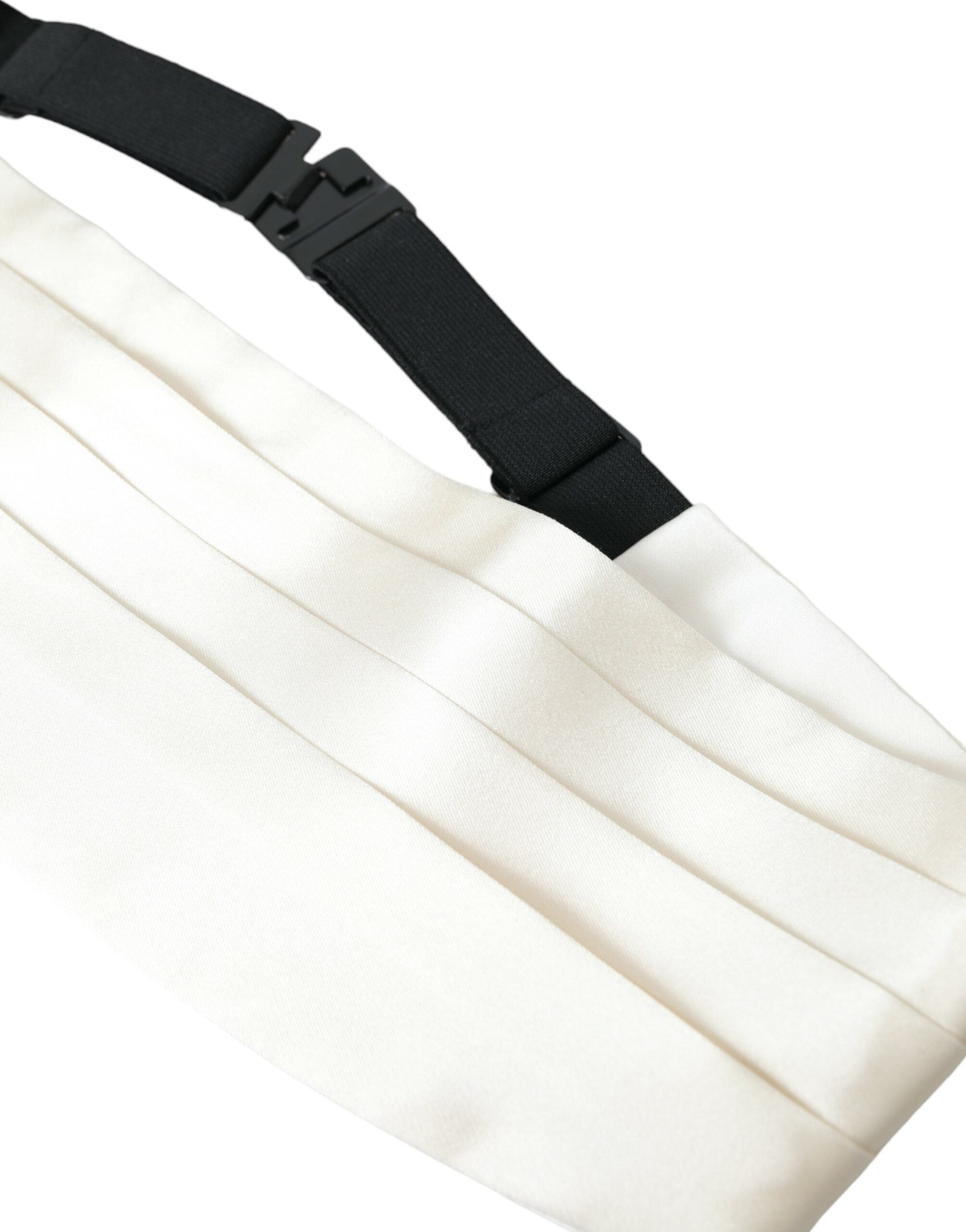 White Men Wide Waist Silk Belt Cummerbund - ventzia