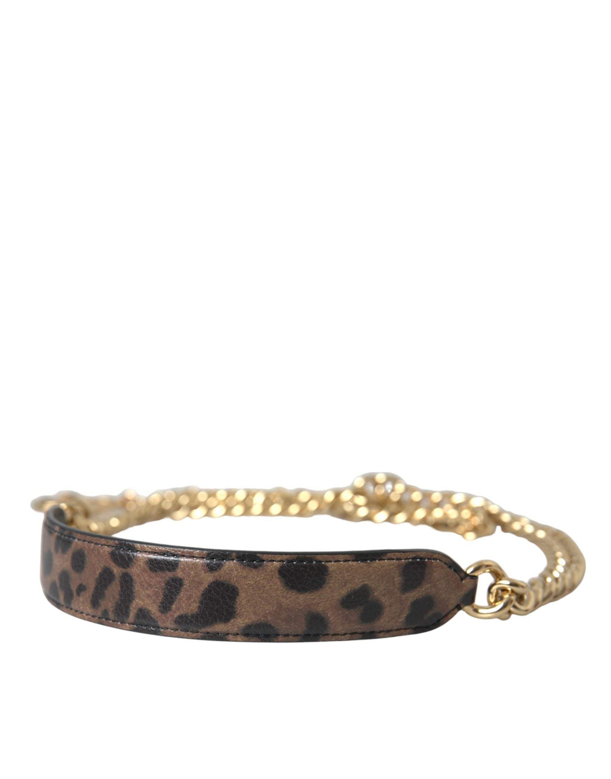 Brown Leopard Handbag Accessory Shoulder Strap - ventzia