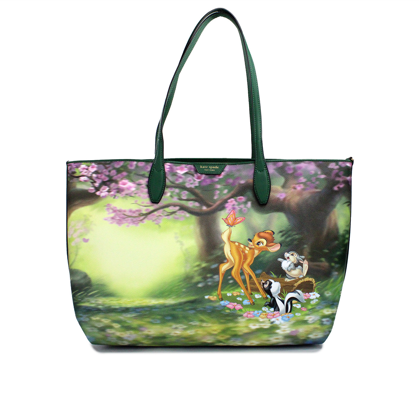 Disney Sutton Bambi Coated Canvas Shoulder Tote Handbag Purse - ventzia
