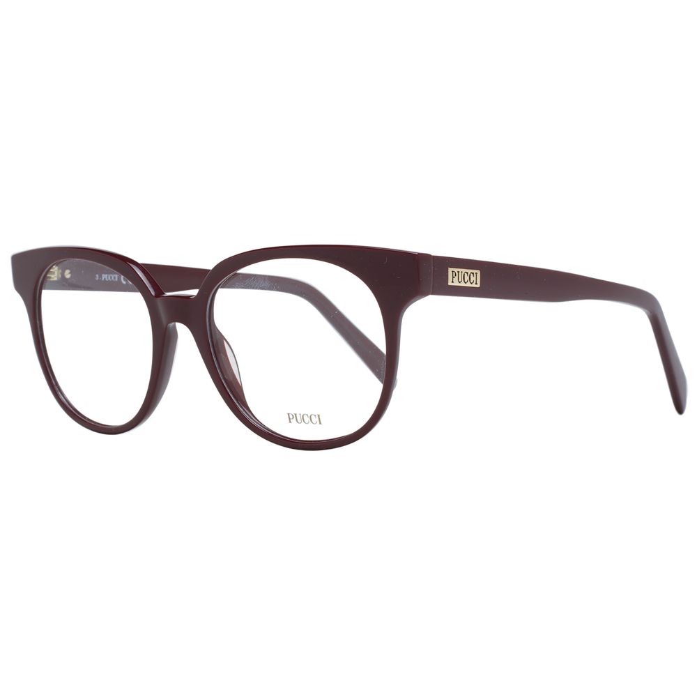 Burgundy Plastic Glasses (Frames) - ventzia