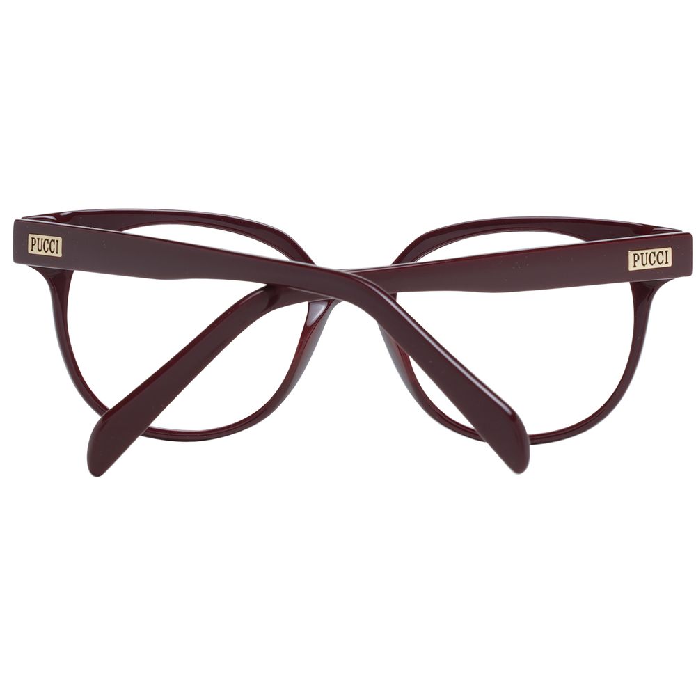 Burgundy Plastic Glasses (Frames) - ventzia