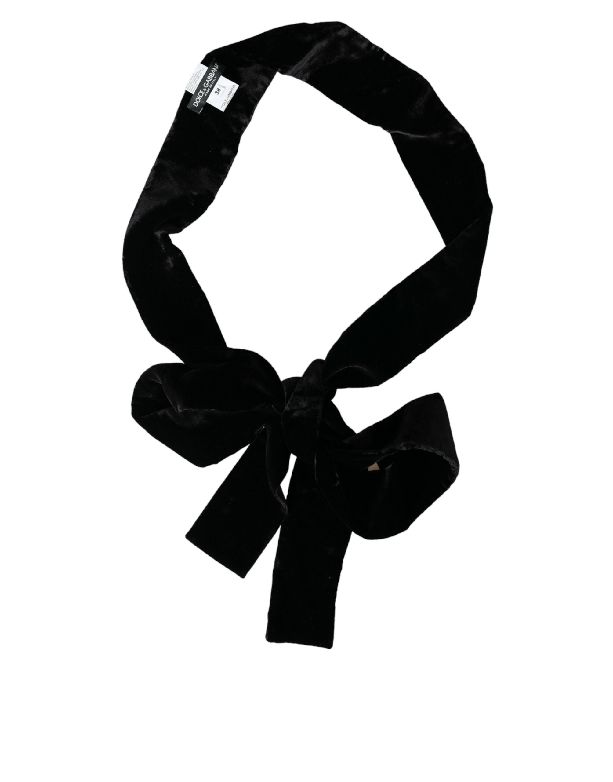 Black Viscose Wide Waist Women Belt - ventzia