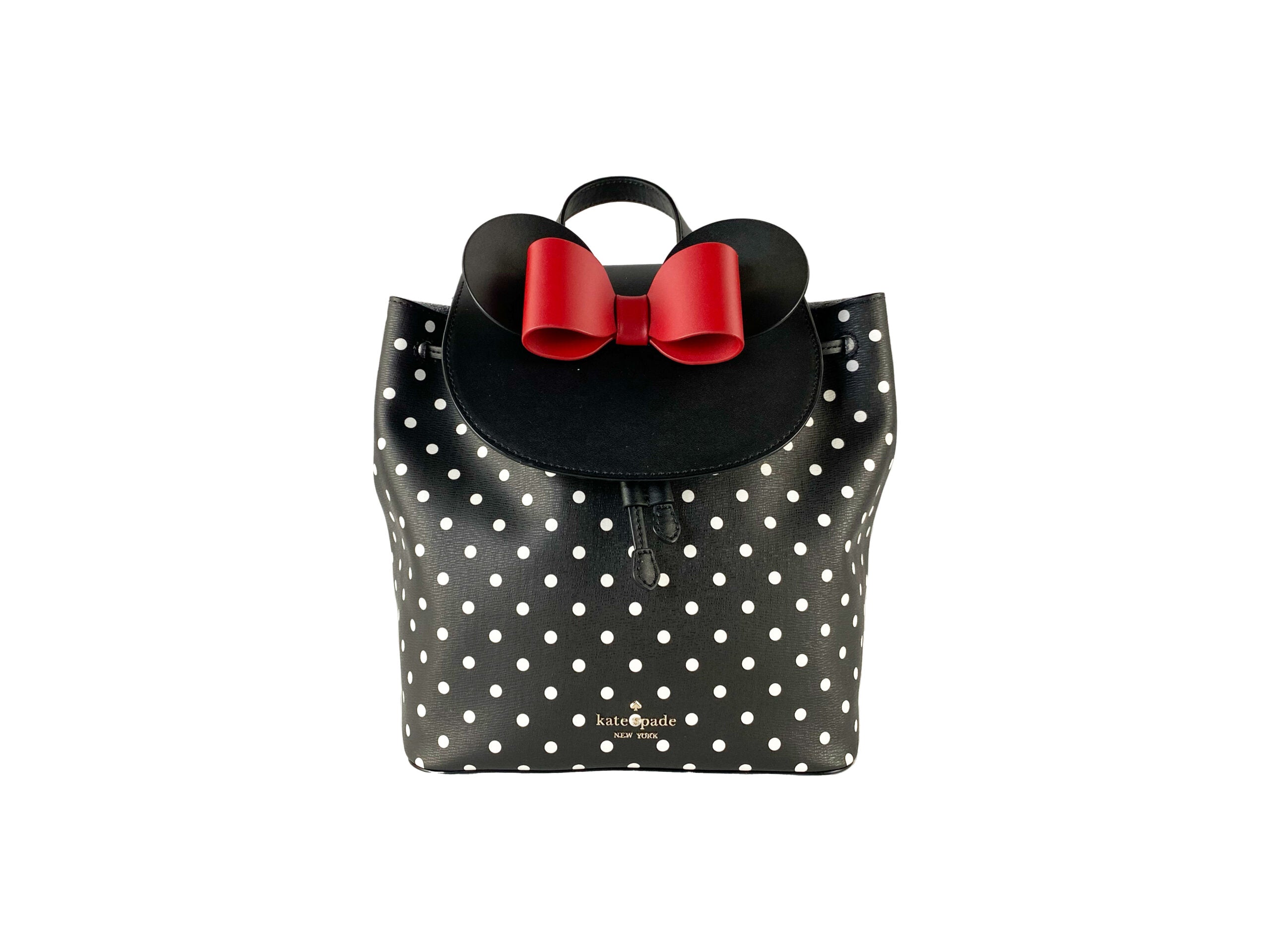 Disney Minnie Mouse Medium Leather Backpack Bookbag Bag - ventzia