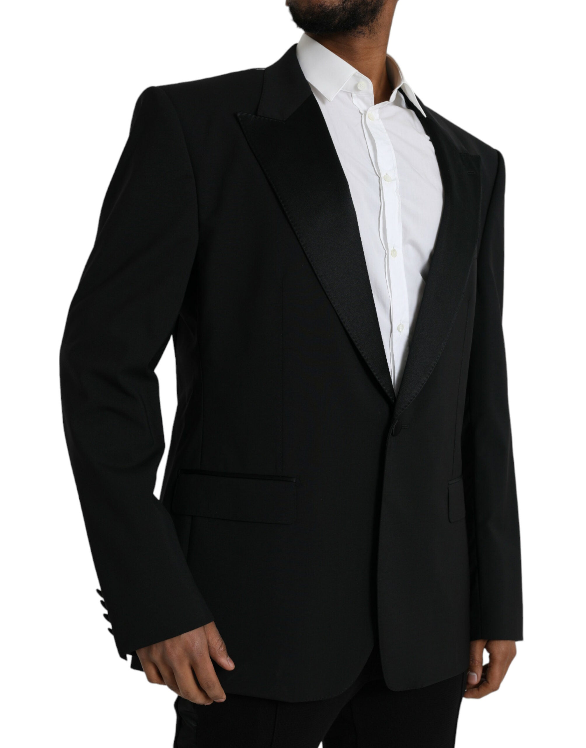 Black SICILIA Single Breasted Coat Blazer - ventzia