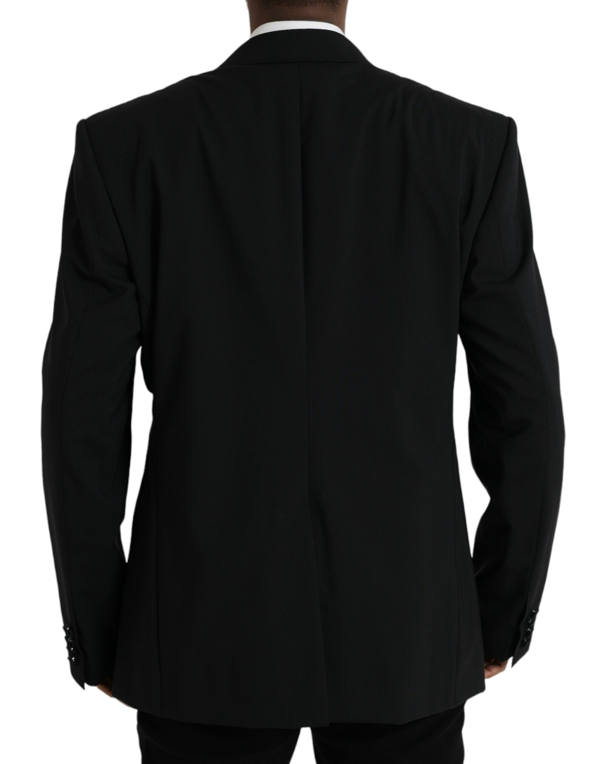 Black SICILIA Single Breasted Coat Blazer - ventzia