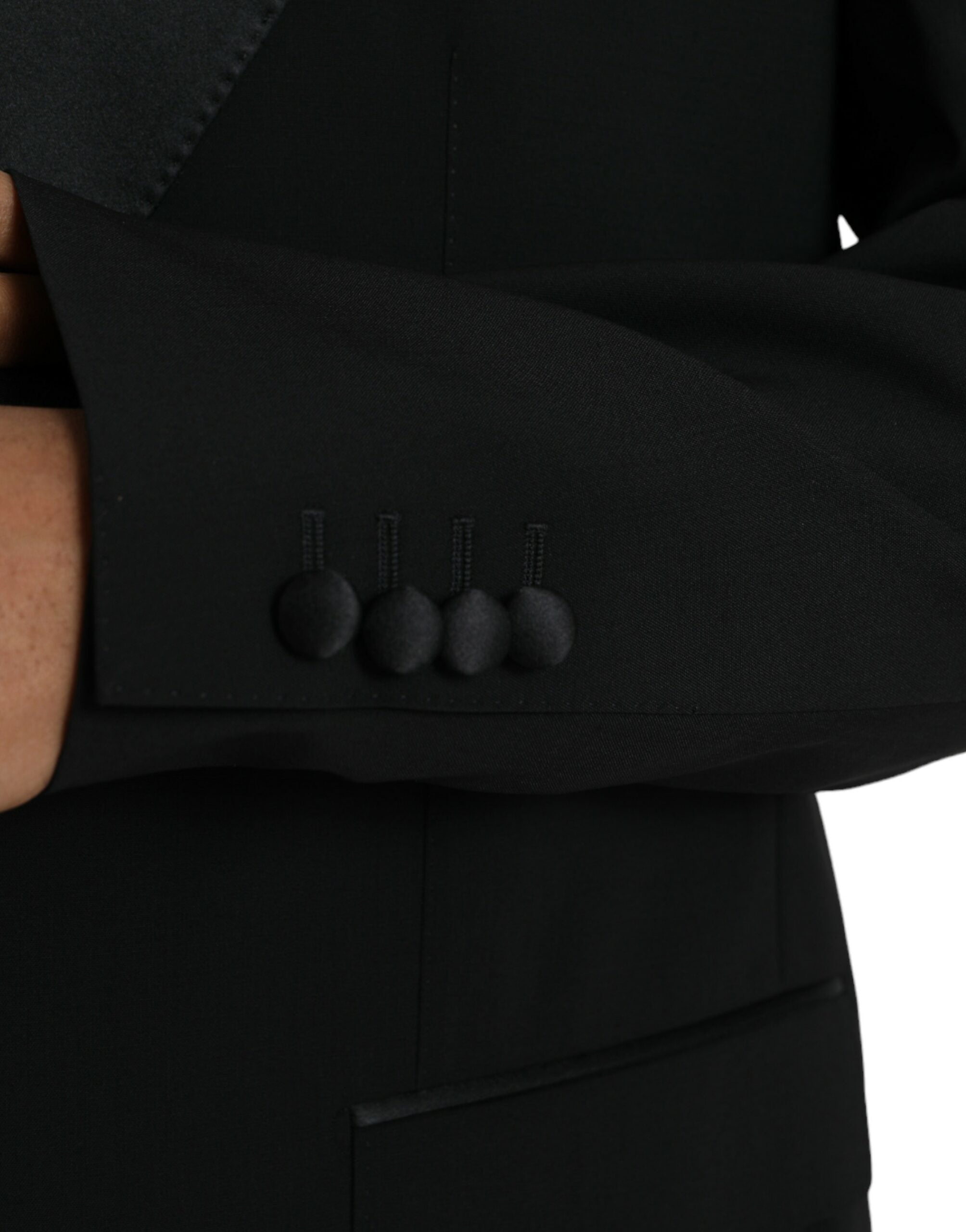Black SICILIA Single Breasted Coat Blazer - ventzia