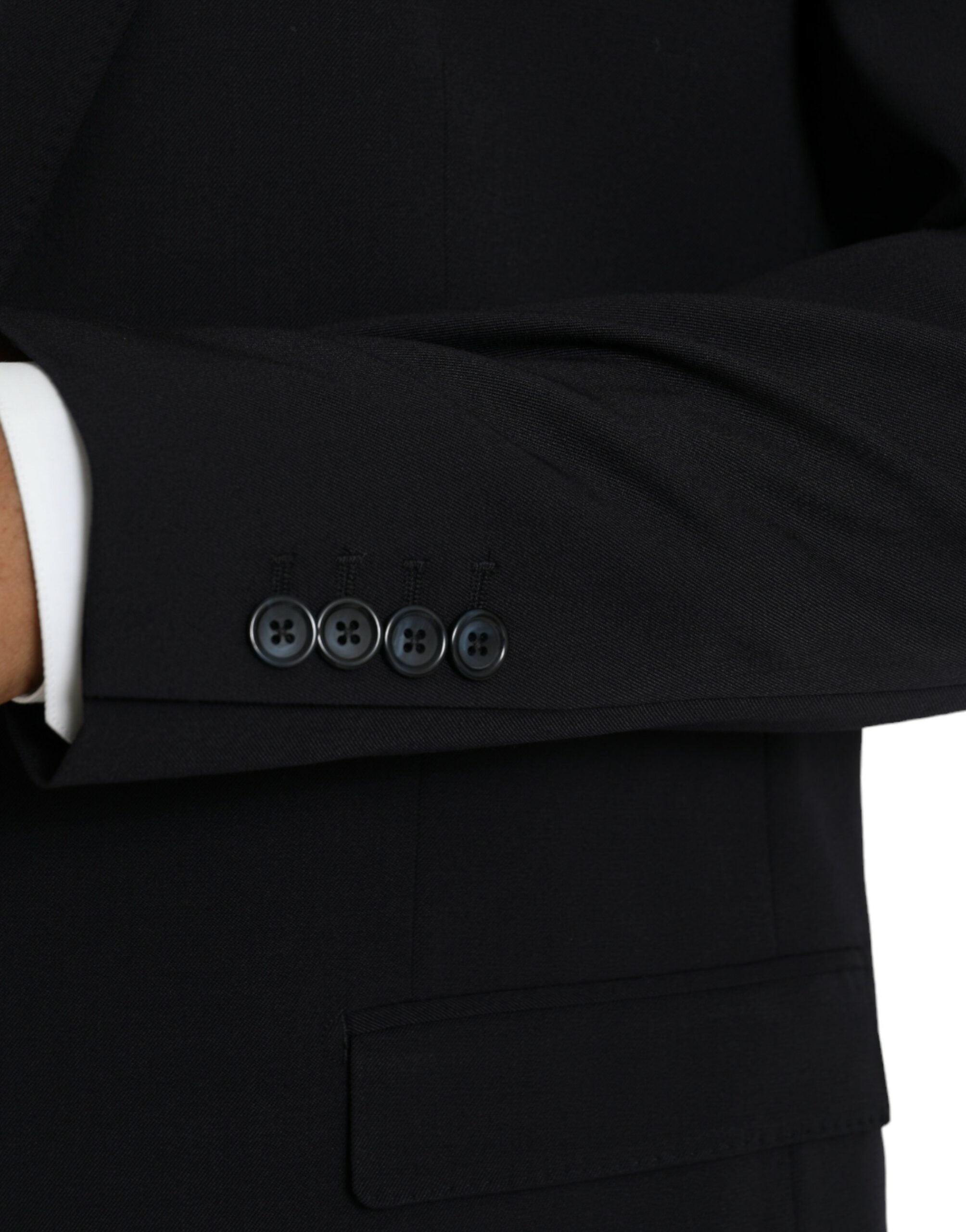 Black MARTINI Single Breasted Coat Blazer - ventzia