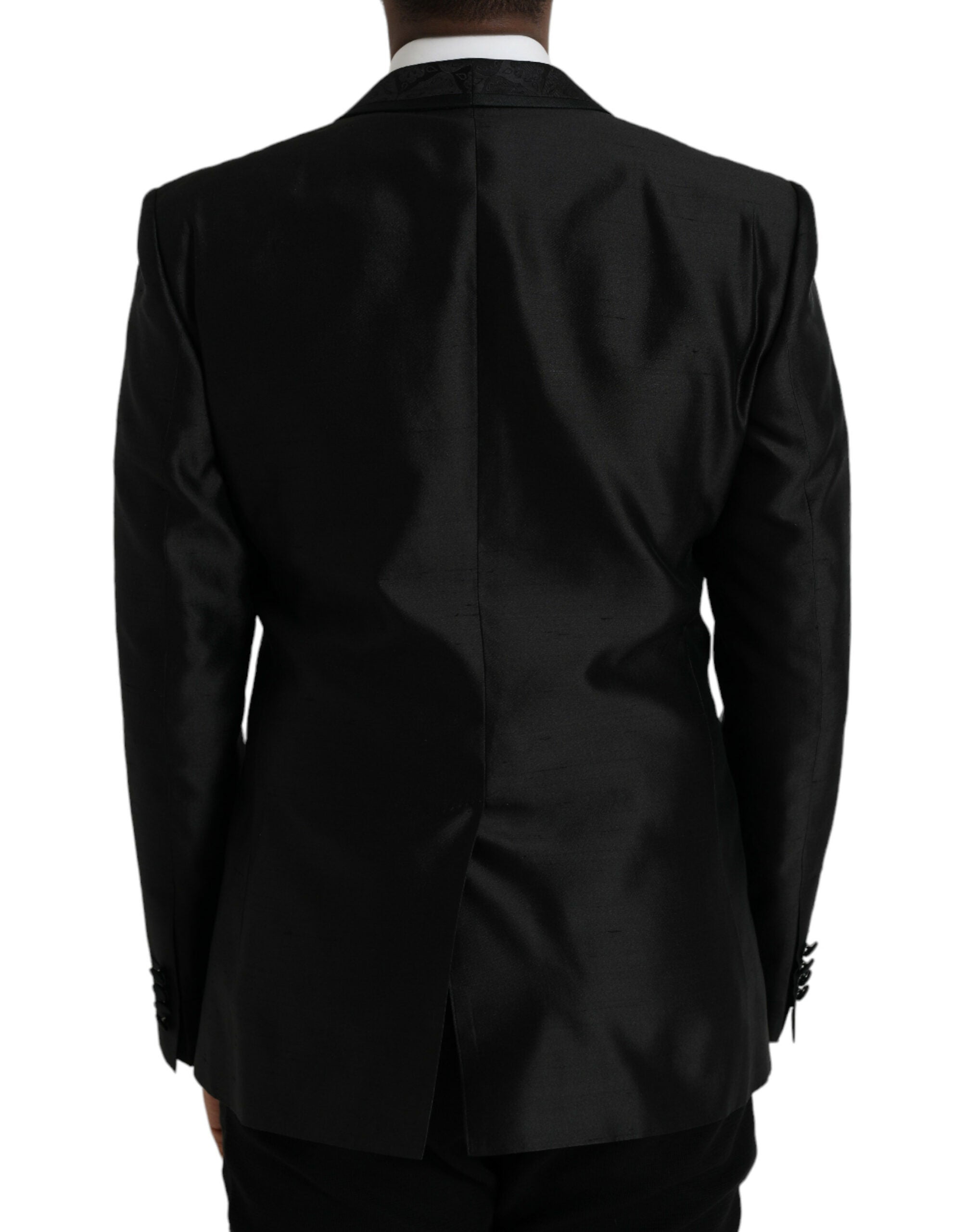 Black MARTINI Single Breasted Coat Blazer - ventzia