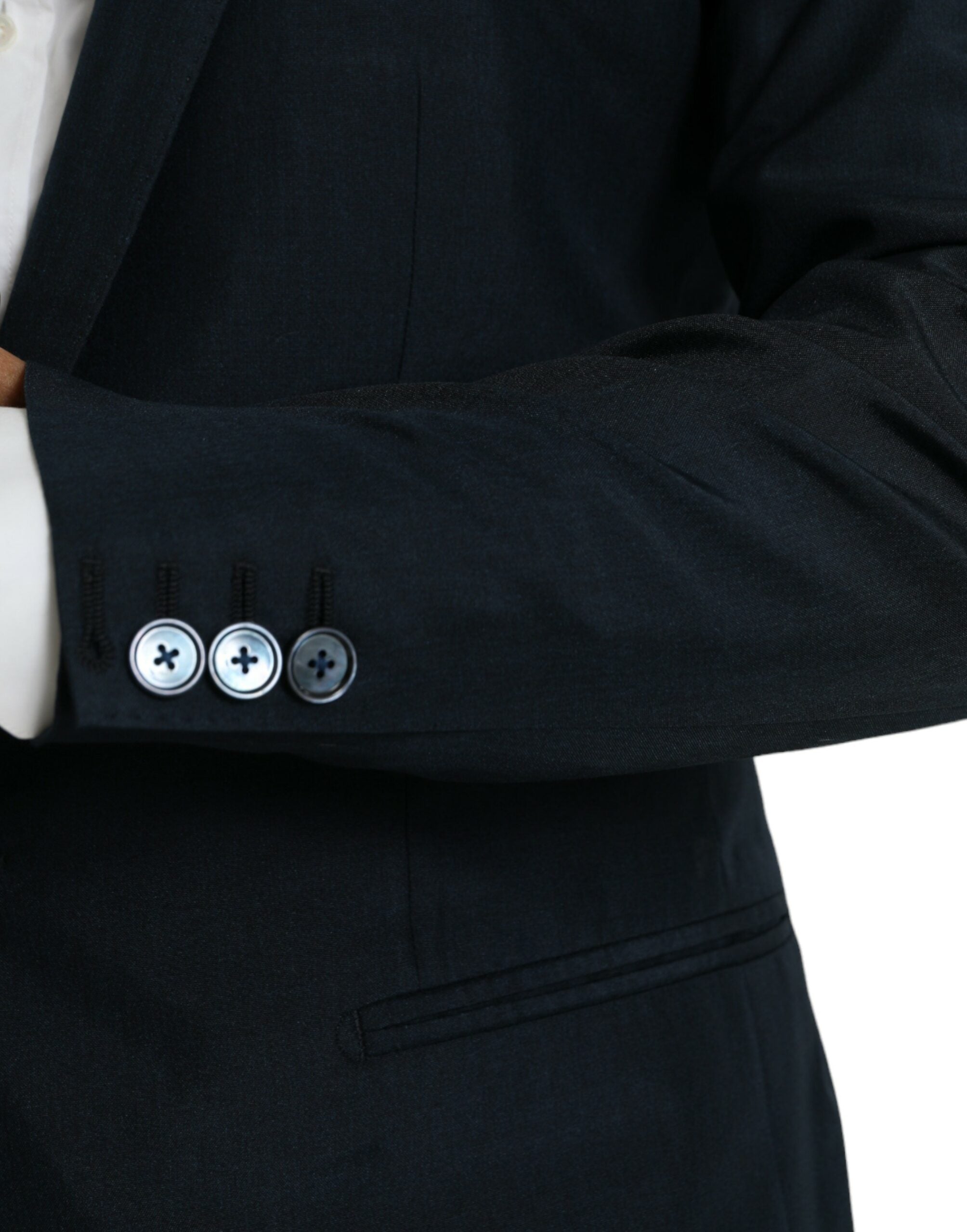 Blue GOLD Notch Single Breasted Coat Blazer - ventzia