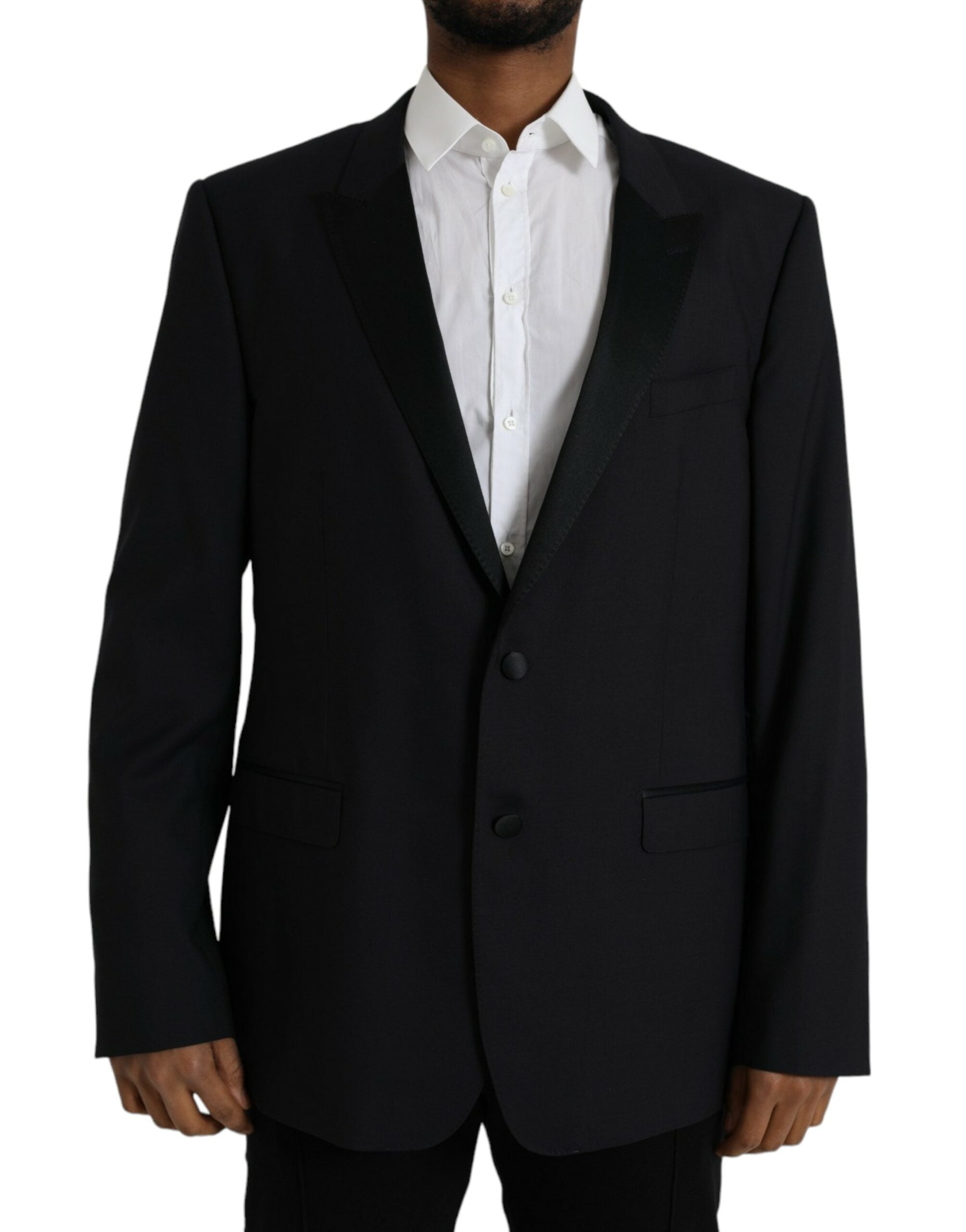 Blue MARTINI Single Breasted Coat Blazer - ventzia